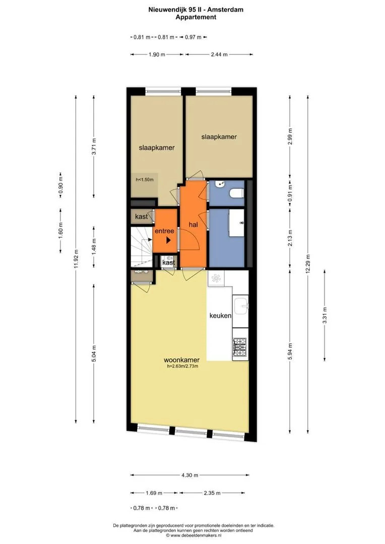 Appartement te koop: Nieuwendijk 95-2, Amsterdam