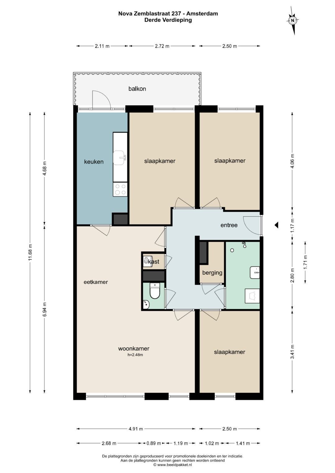 Appartement te koop: Nova Zemblastraat 237, Amsterdam