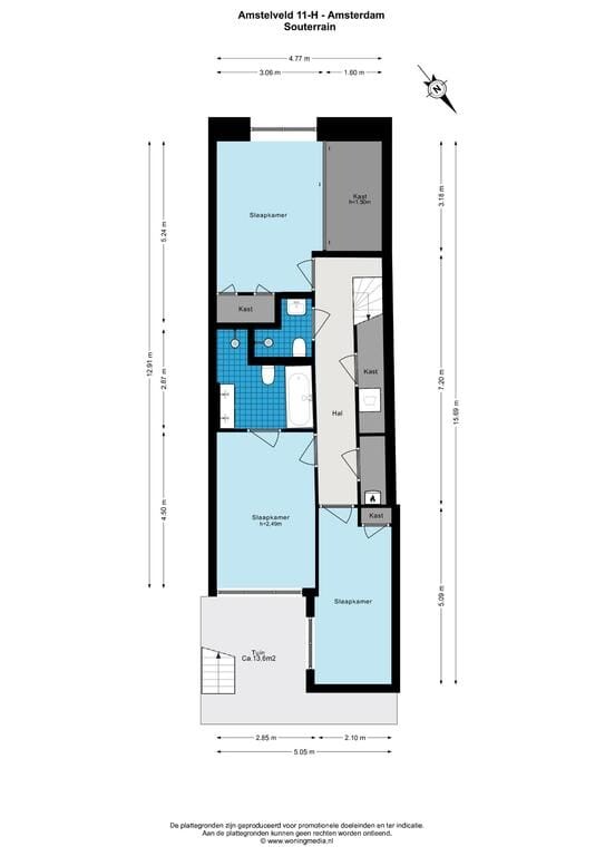 Appartement te koop: Amstelveld 11H, Amsterdam