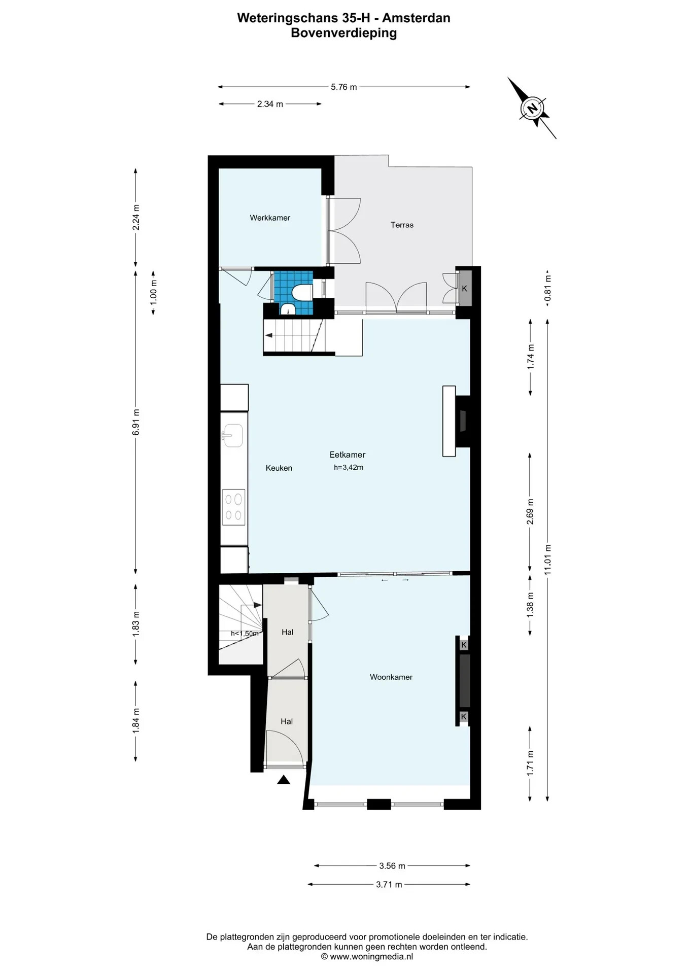Appartement te koop: Weteringschans 35H, Amsterdam