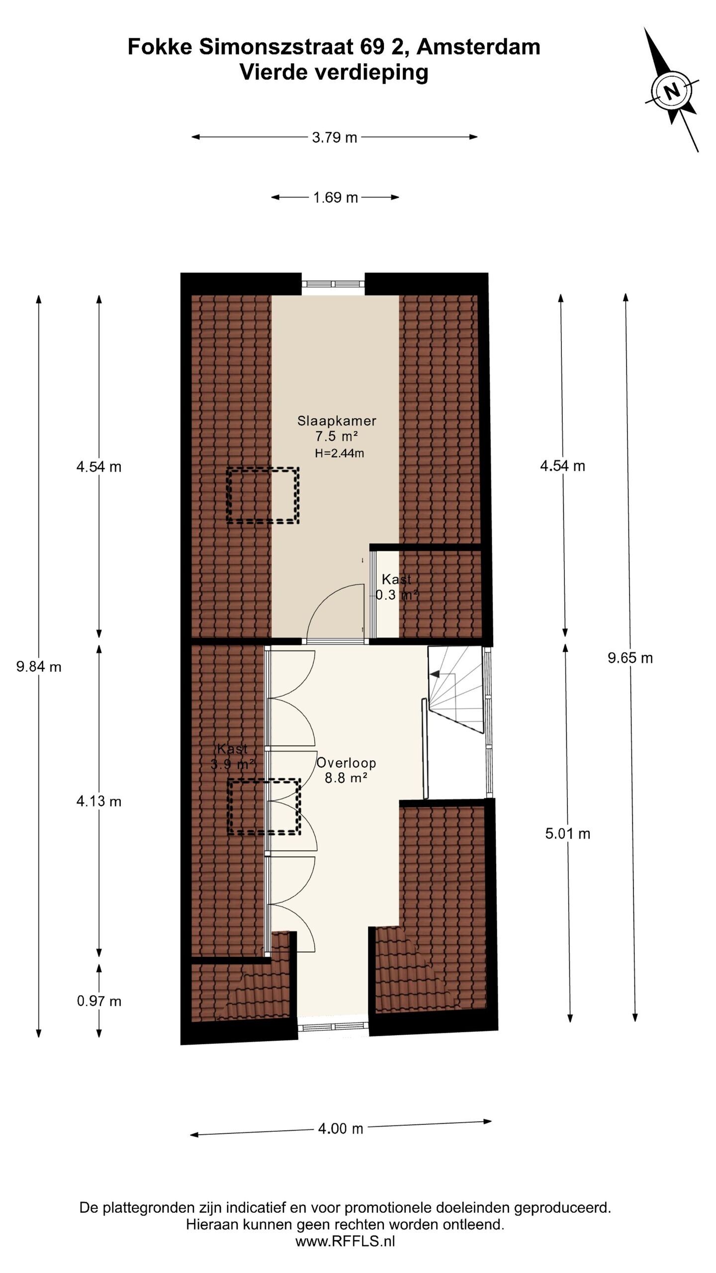 Appartement te koop: Fokke Simonszstraat 69-2, Amsterdam