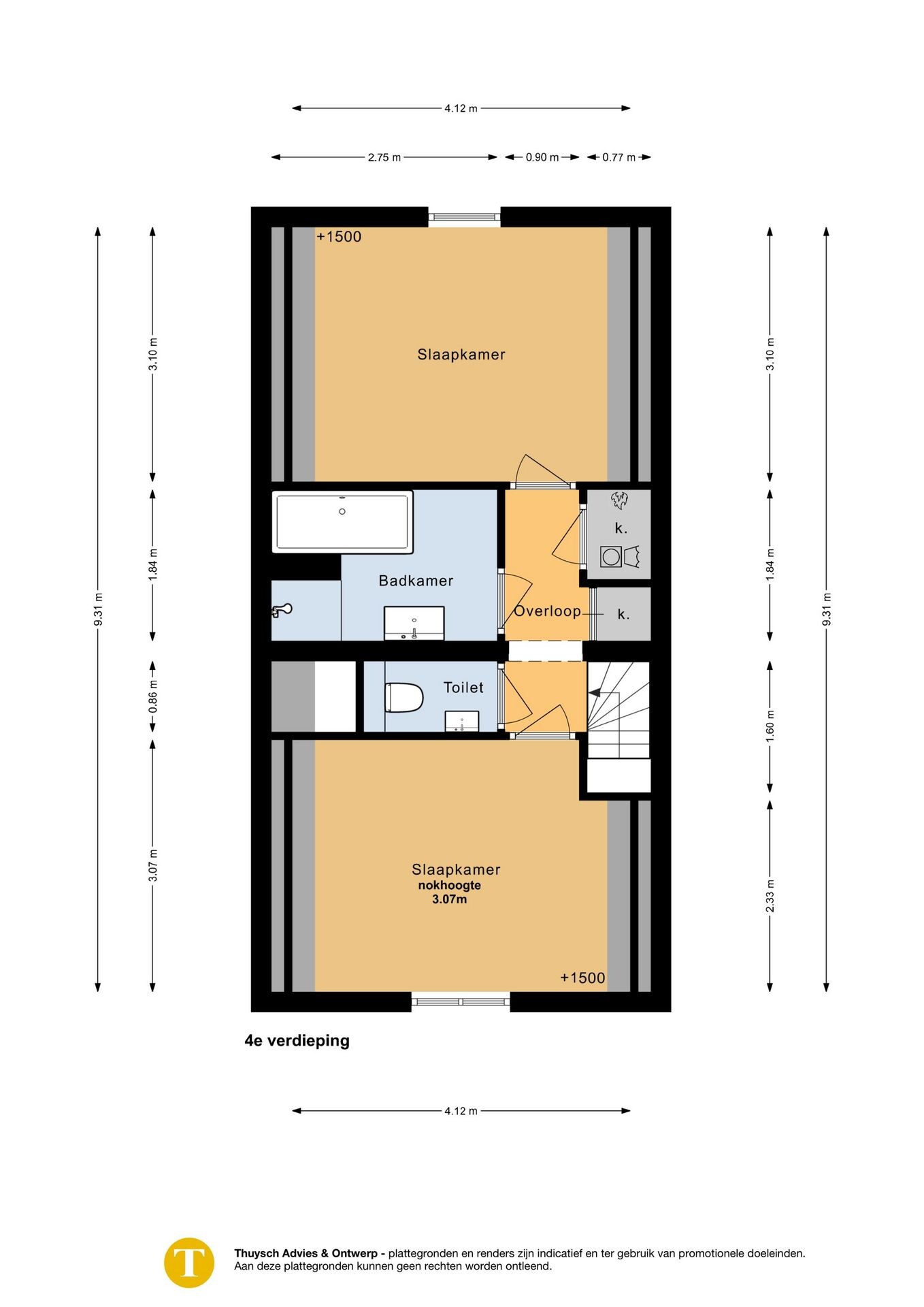 Studio te koop: Fokke Simonszstraat 40-3, Amsterdam