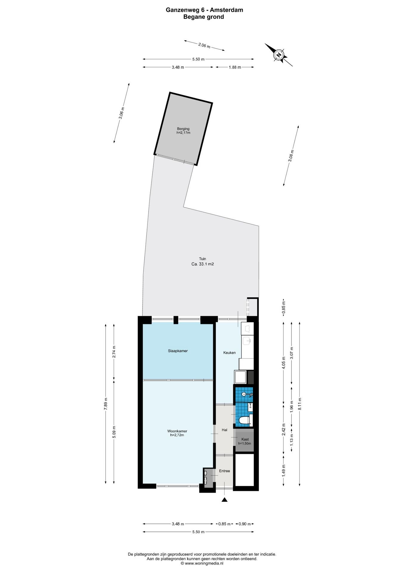Studio te koop: Ganzenweg 6, Amsterdam