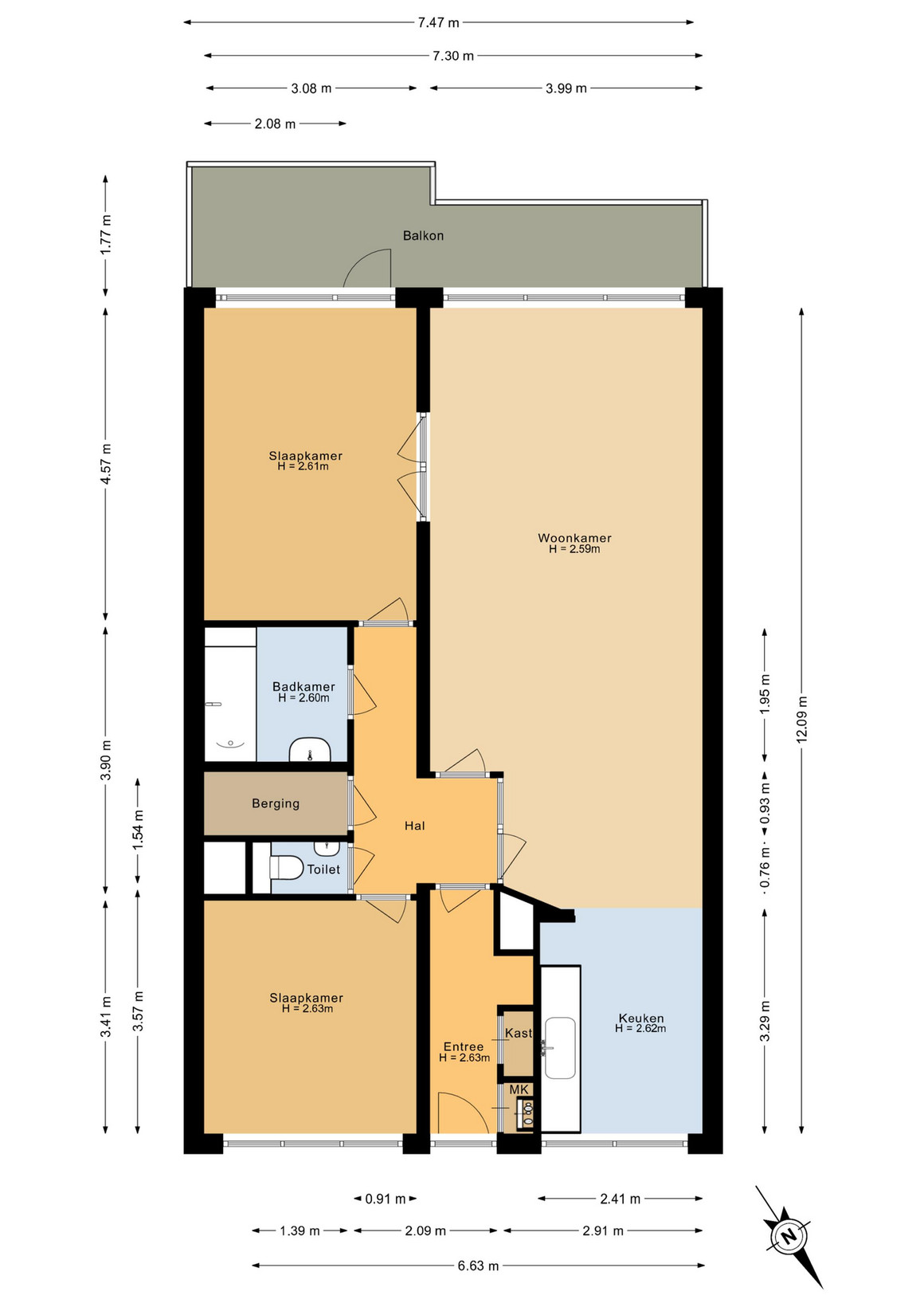 Appartement te koop: H. Cleyndertweg 847, Amsterdam