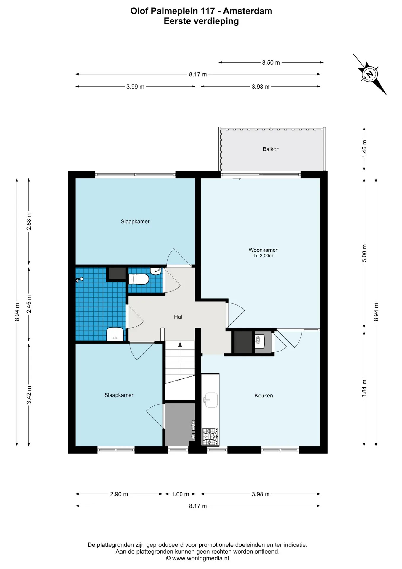 Appartement te koop: Olof Palmeplein 117, Amsterdam