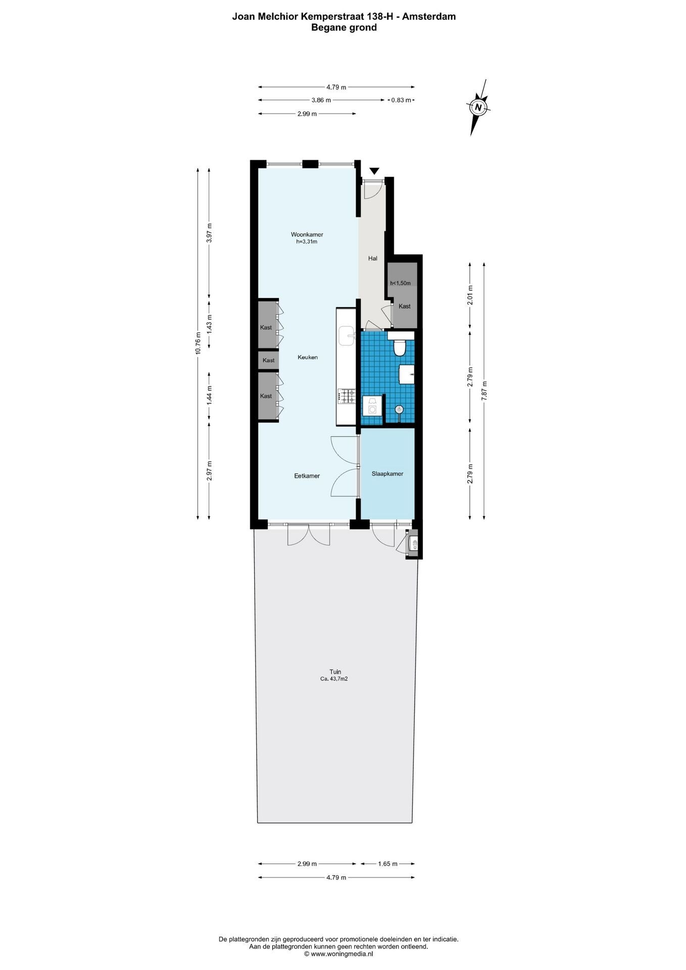 Appartement te koop: Joan Melchior Kemperstraat 138H, Amsterdam