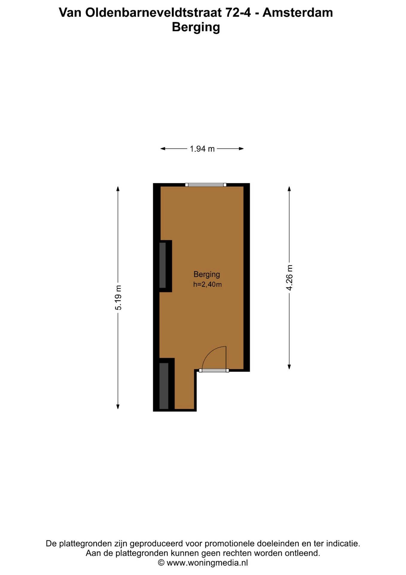 Appartement te koop: Van Oldenbarneveldtstraat 72-4, Amsterdam