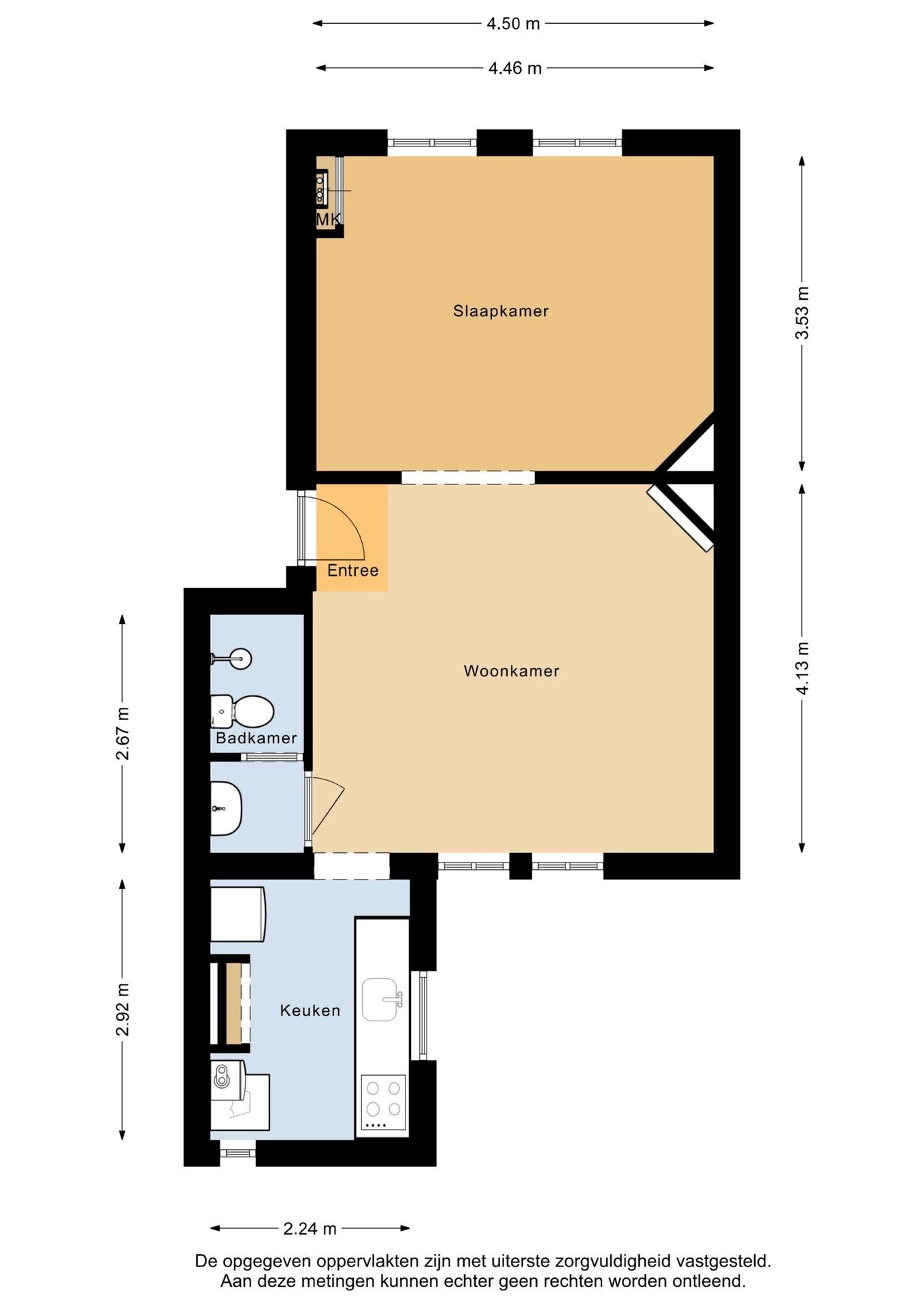 Studio te koop: Van Houweningenstraat 66-3, Amsterdam
