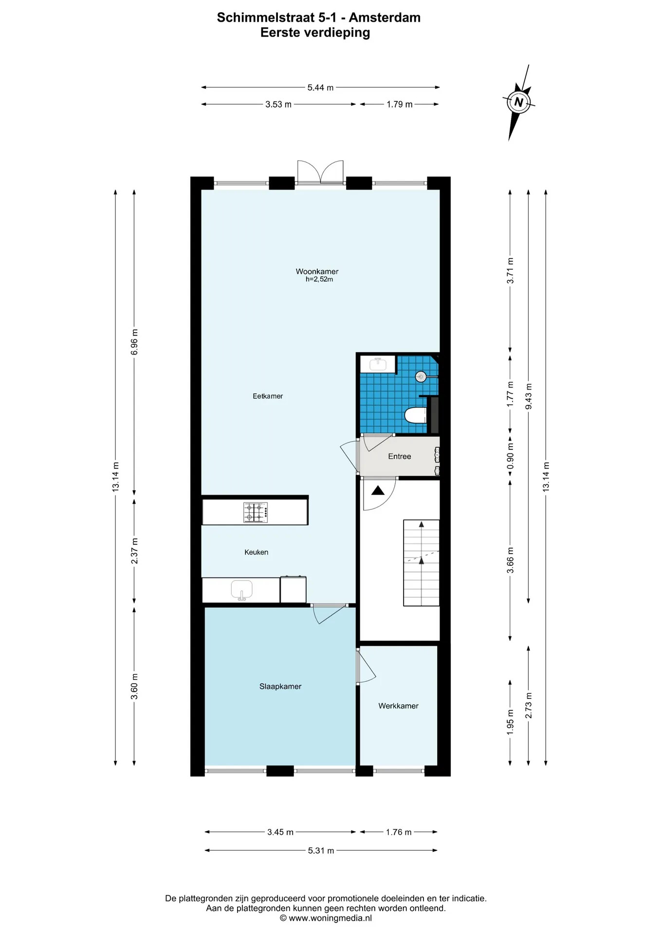 Appartement te koop: Schimmelstraat 5-1, Amsterdam