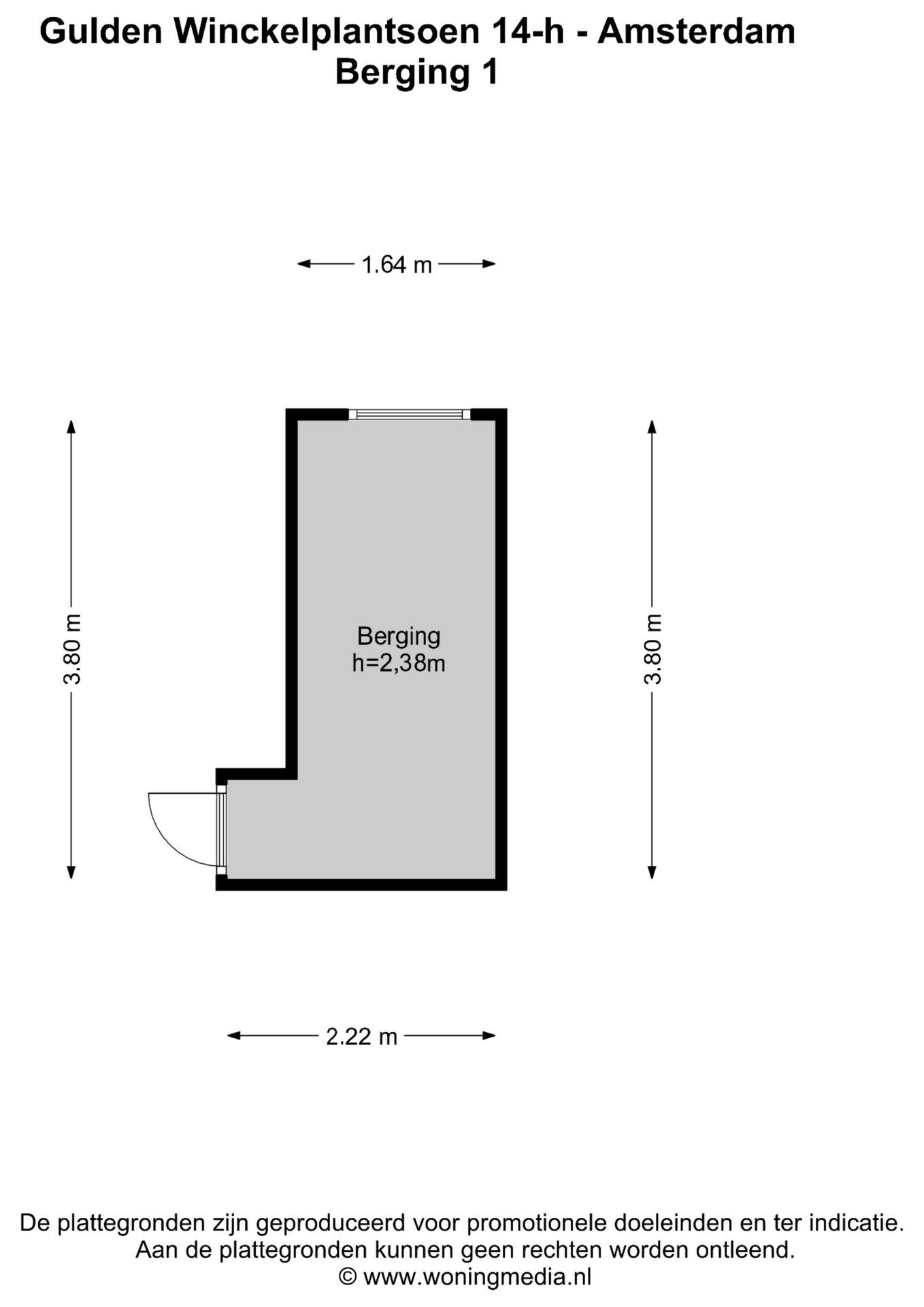 Appartement te koop: Gulden Winckelplantsoen 14H, Amsterdam