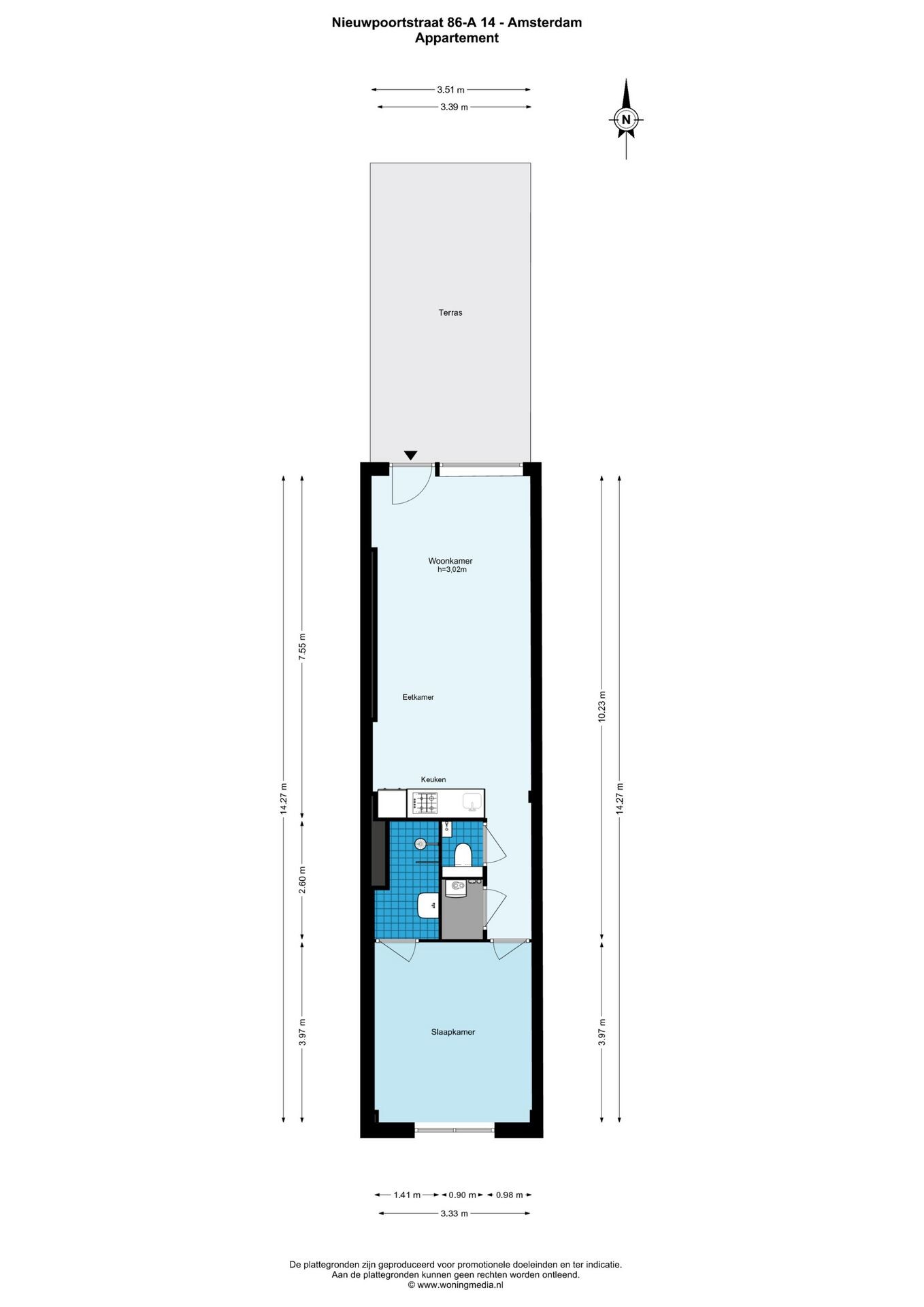 Appartement te koop: Nieuwpoortstraat 86A14, Amsterdam