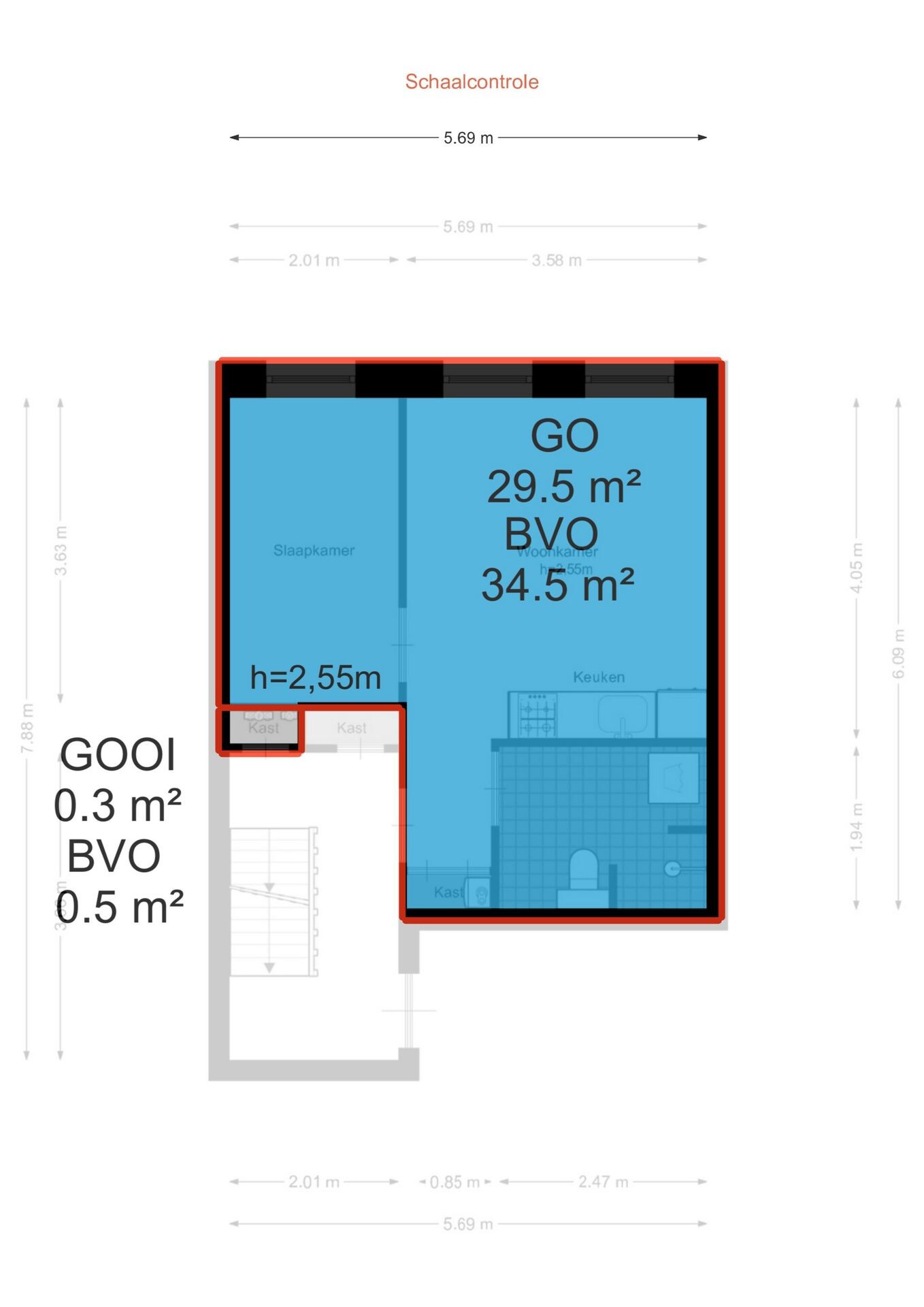 Studio te koop: Gerard Doustraat 94-2V, Amsterdam