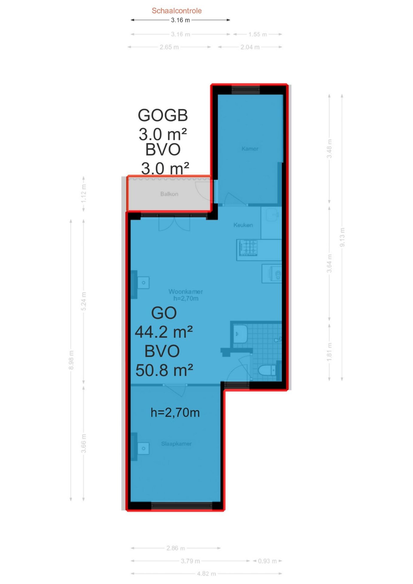 Studio te koop: Tolstraat 52-1, Amsterdam