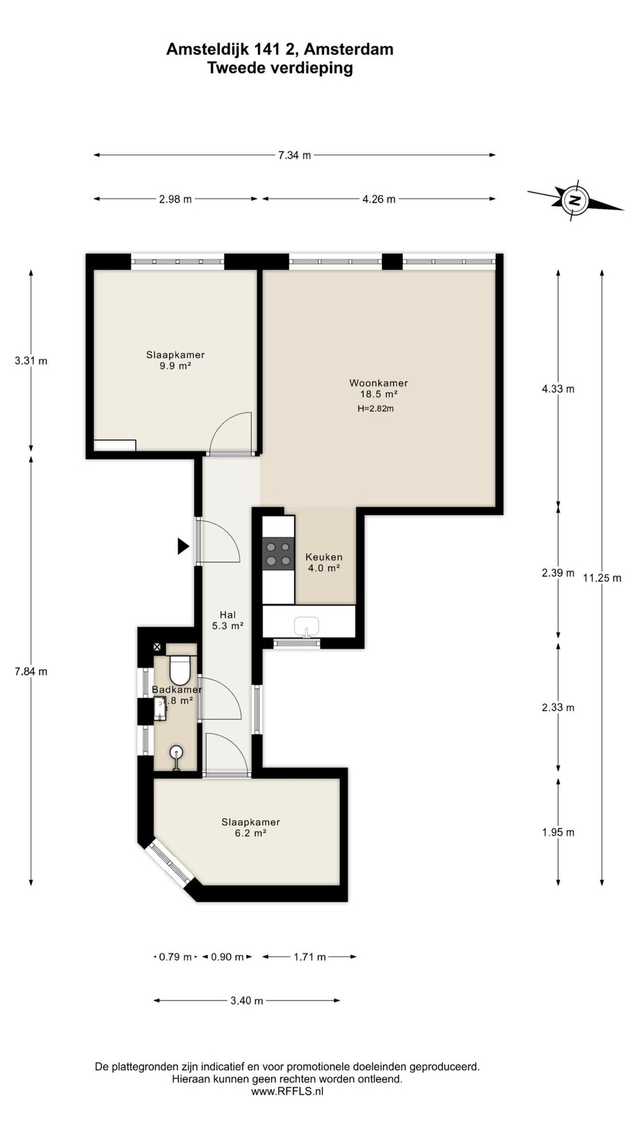 Appartement te koop: Amsteldijk 141-2, Amsterdam
