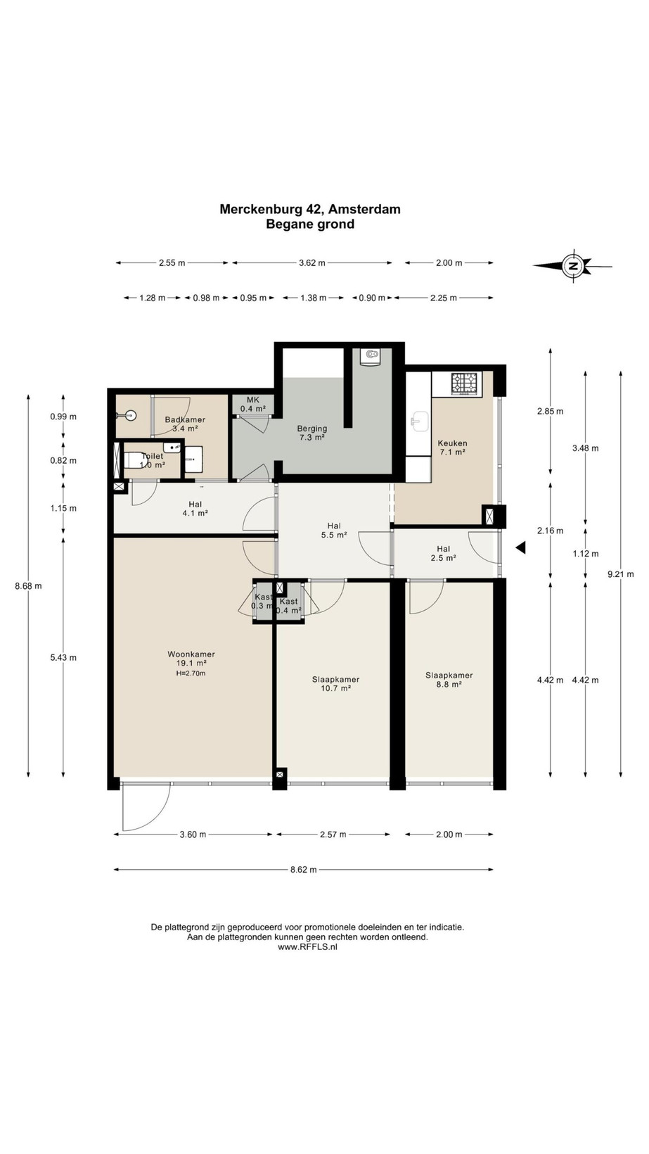 Appartement te koop: Merckenburg 42, Amsterdam