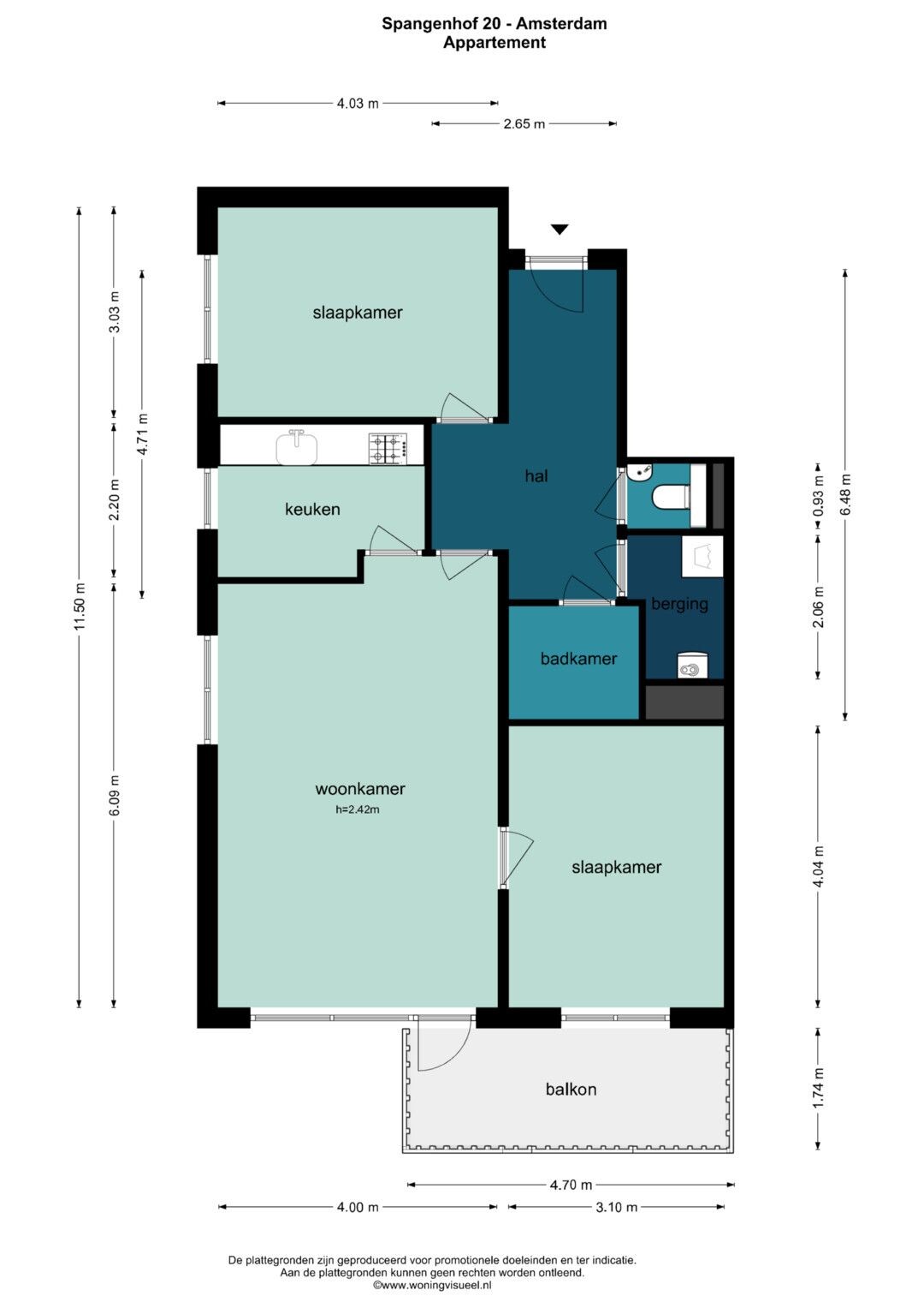 Appartement te koop: Spangenhof 20, Amsterdam
