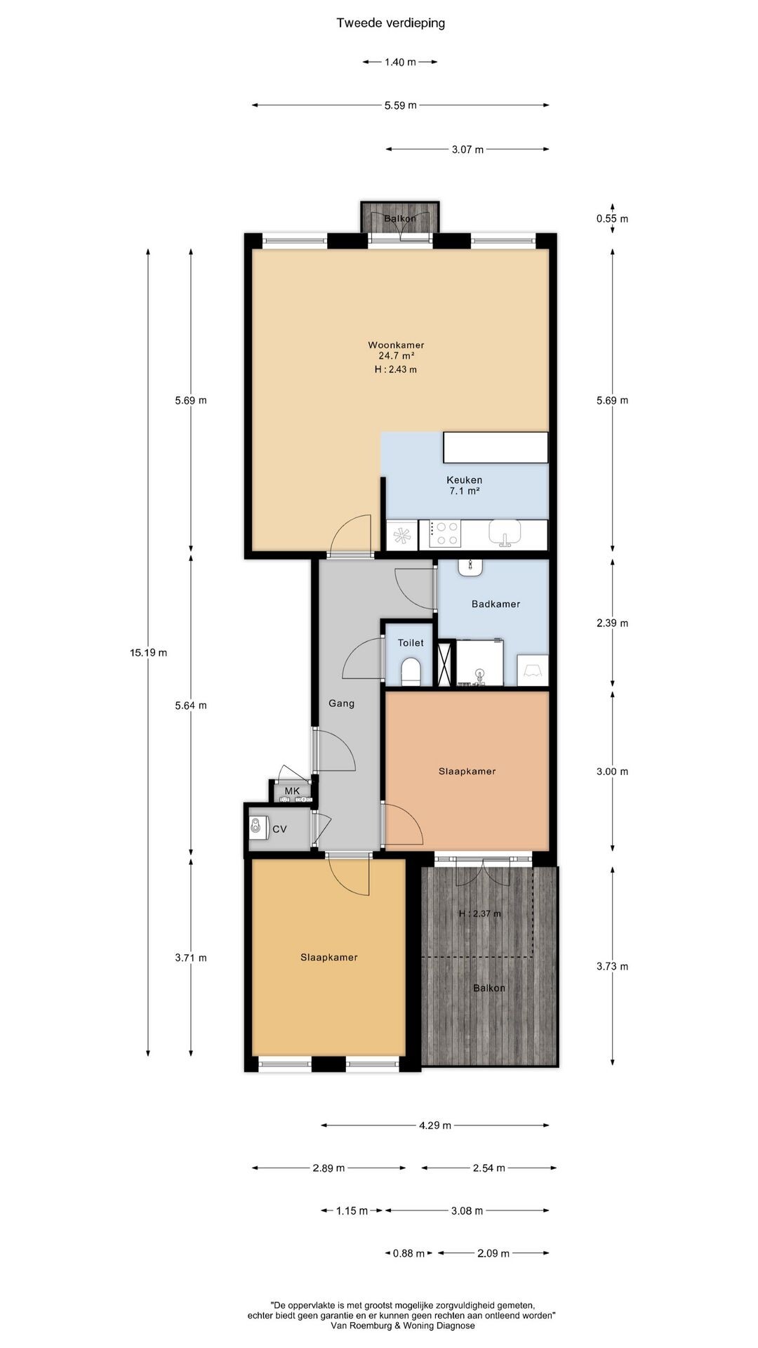 Appartement te koop: Grensstraat 110, Amsterdam