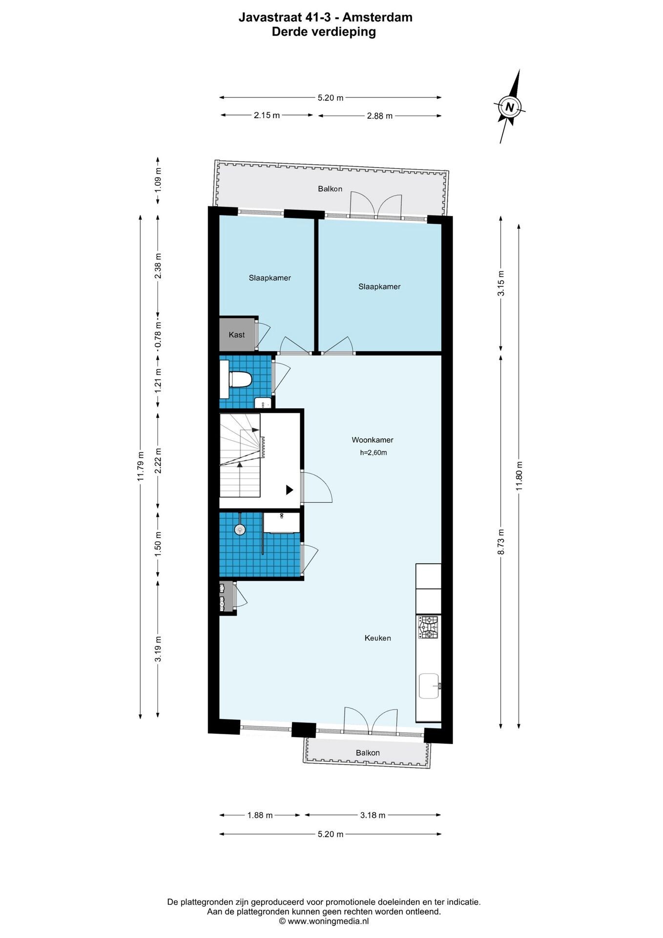 Appartement te koop: Javastraat 41-3, Amsterdam