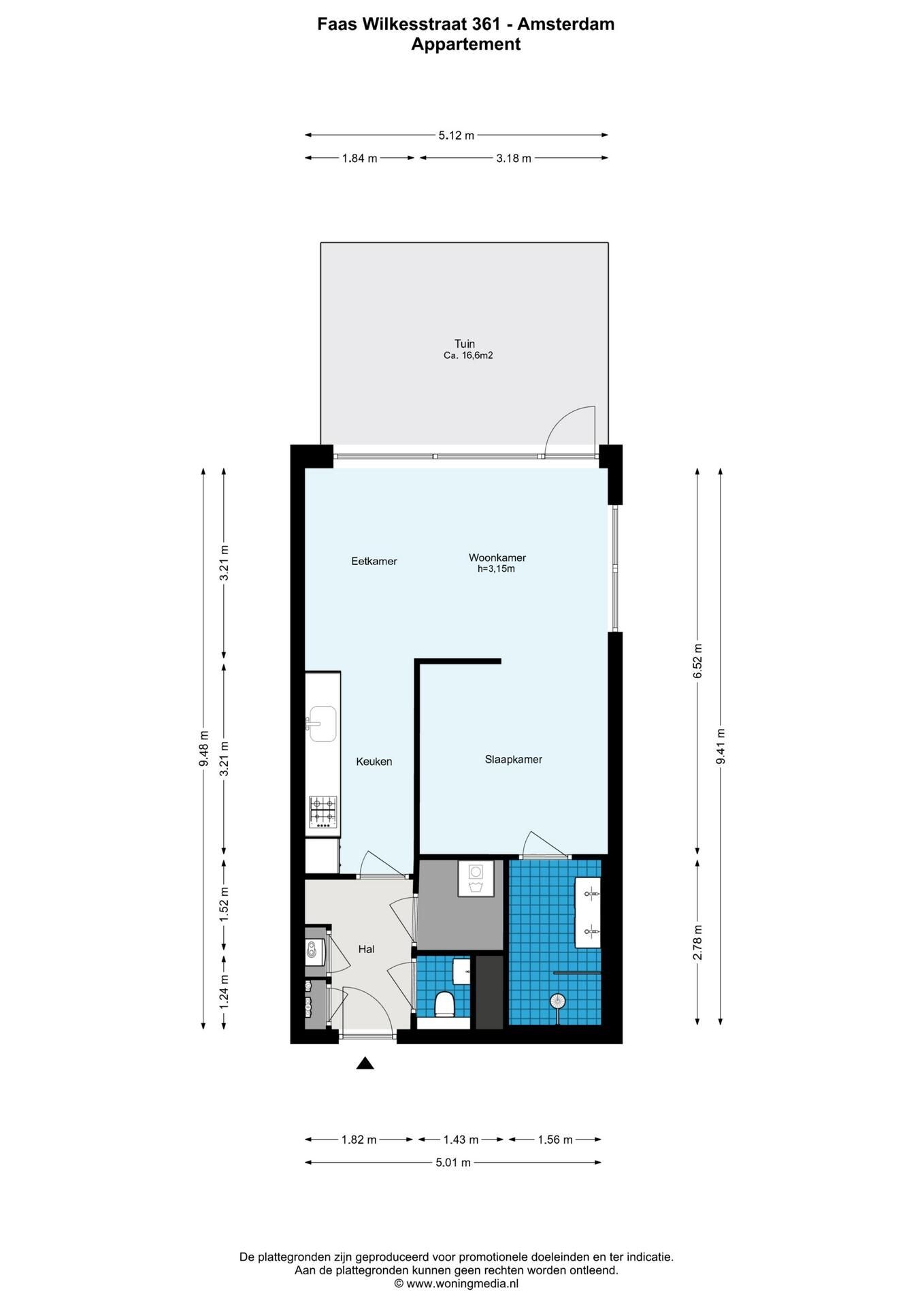 Appartement te koop: Faas Wilkesstraat 361, Amsterdam