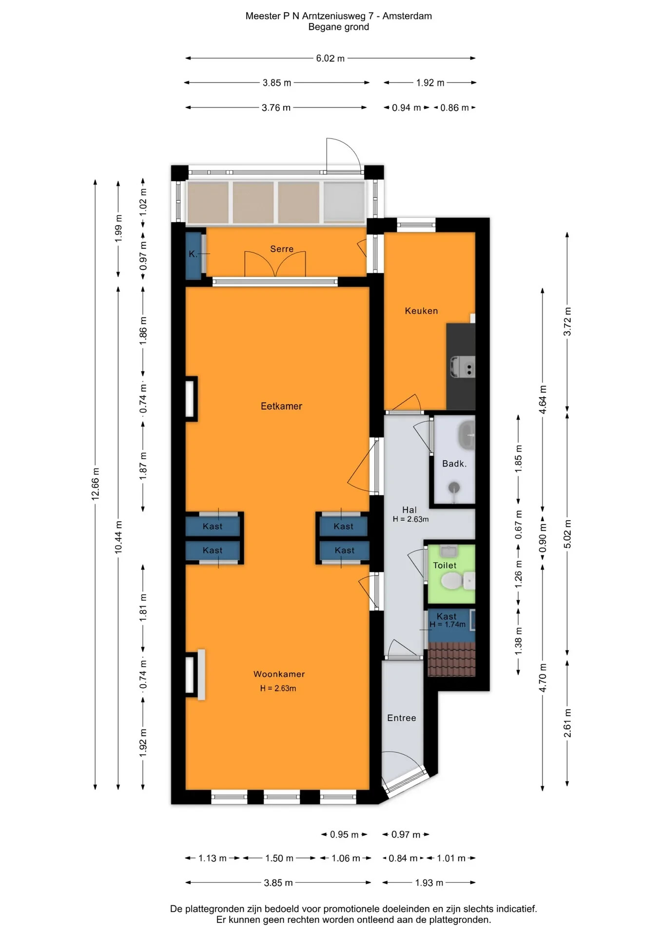 Appartement te koop: Mr. P.N. Arntzeniusweg 7H, Amsterdam