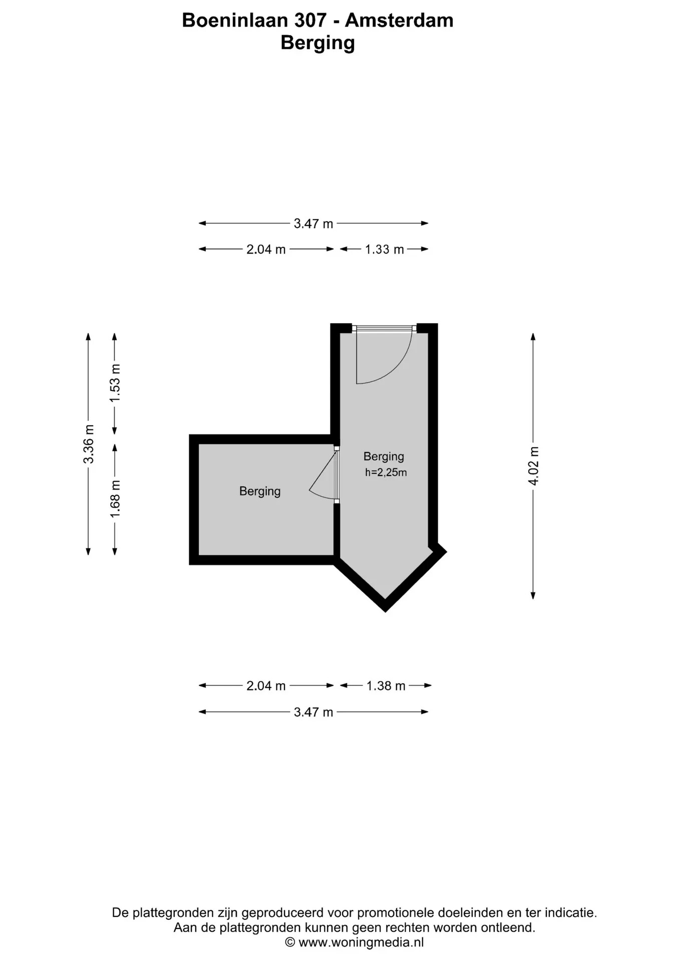 Studio te koop: Boeninlaan 307, Amsterdam