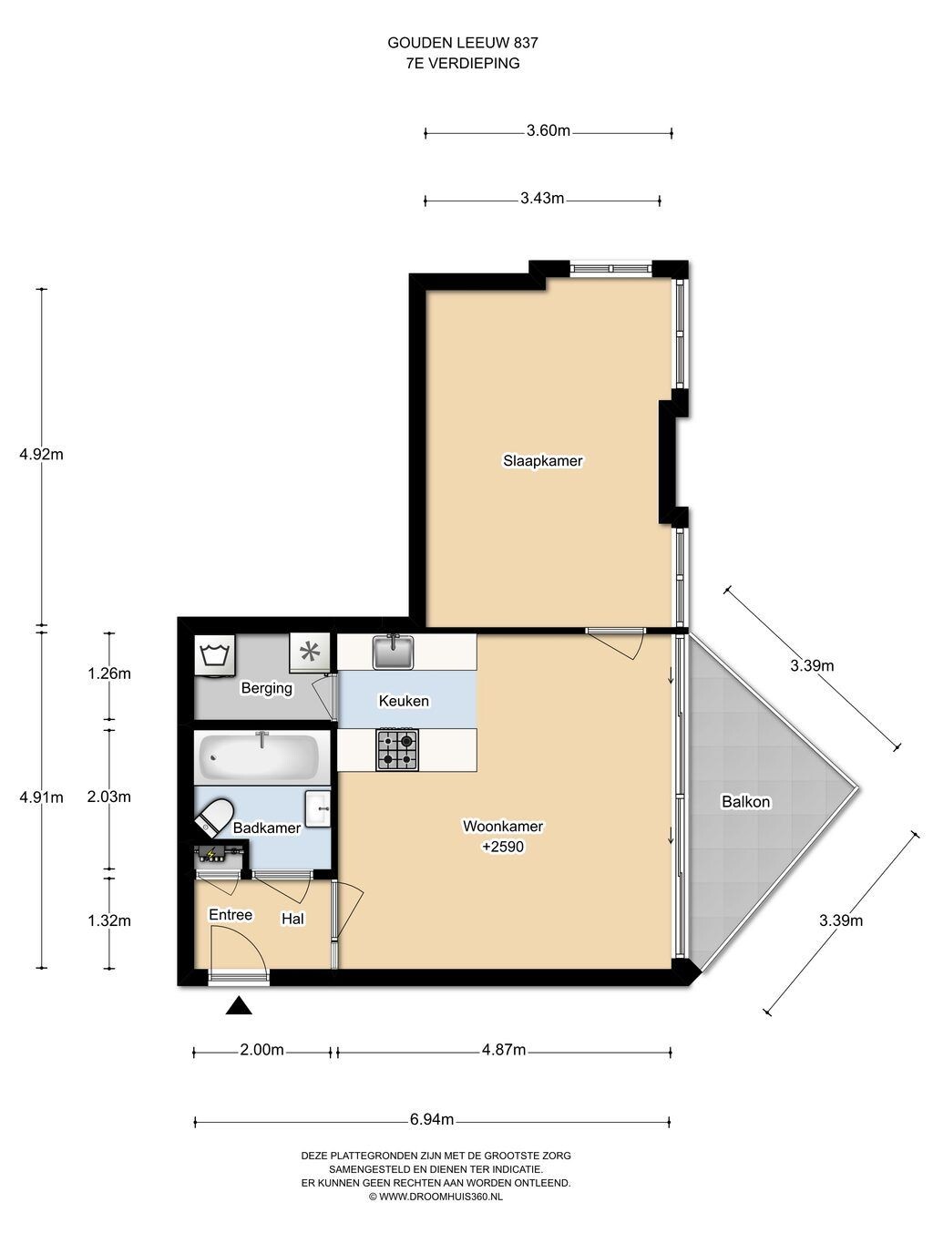 Appartement te koop: Gouden Leeuw 837, Amsterdam
