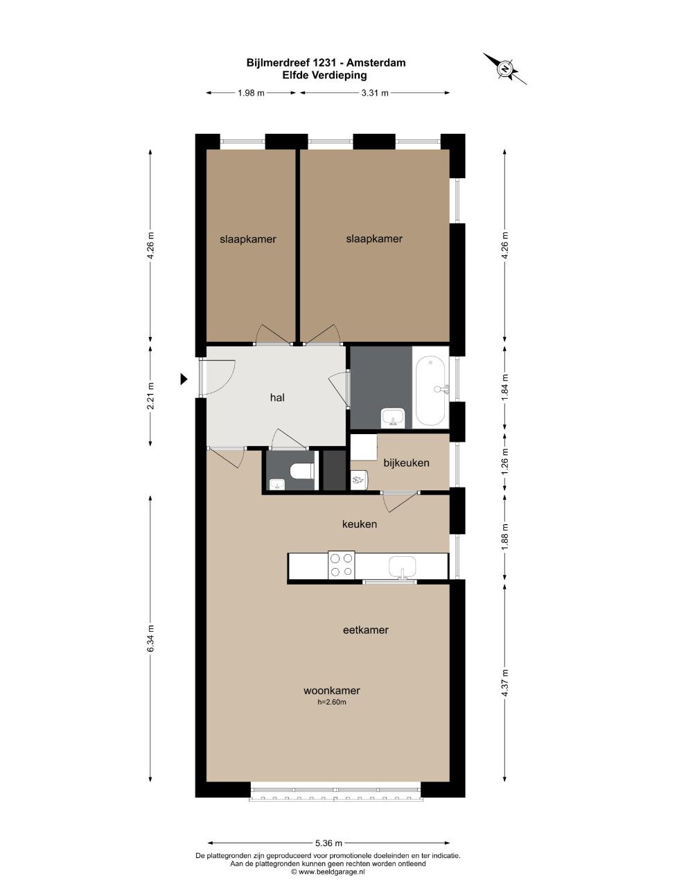 Appartement te koop: Bijlmerdreef 1231, Amsterdam