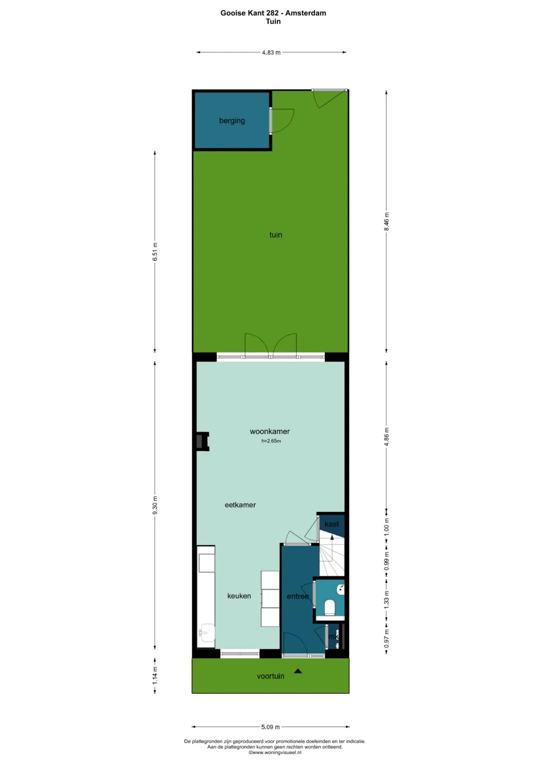 Tussenwoning te koop: Gooise Kant 282, Amsterdam