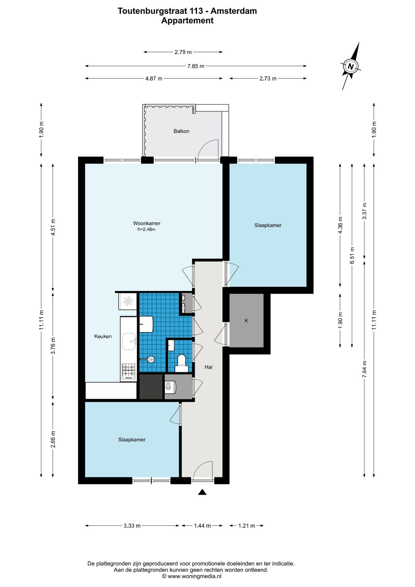 Appartement te koop: Toutenburgstraat 113, Amsterdam