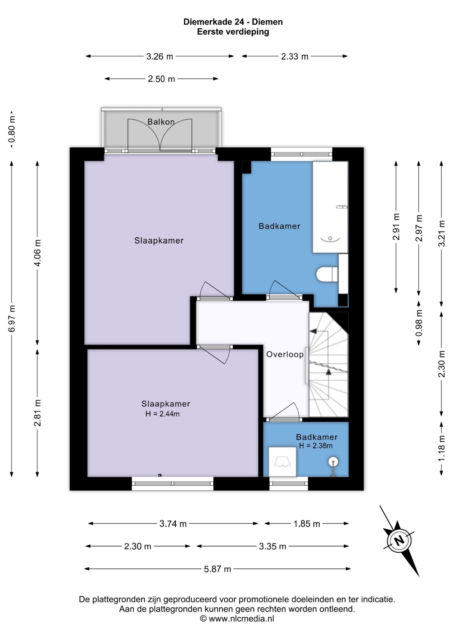 Tussenwoning te koop: Diemerkade 24, Diemen