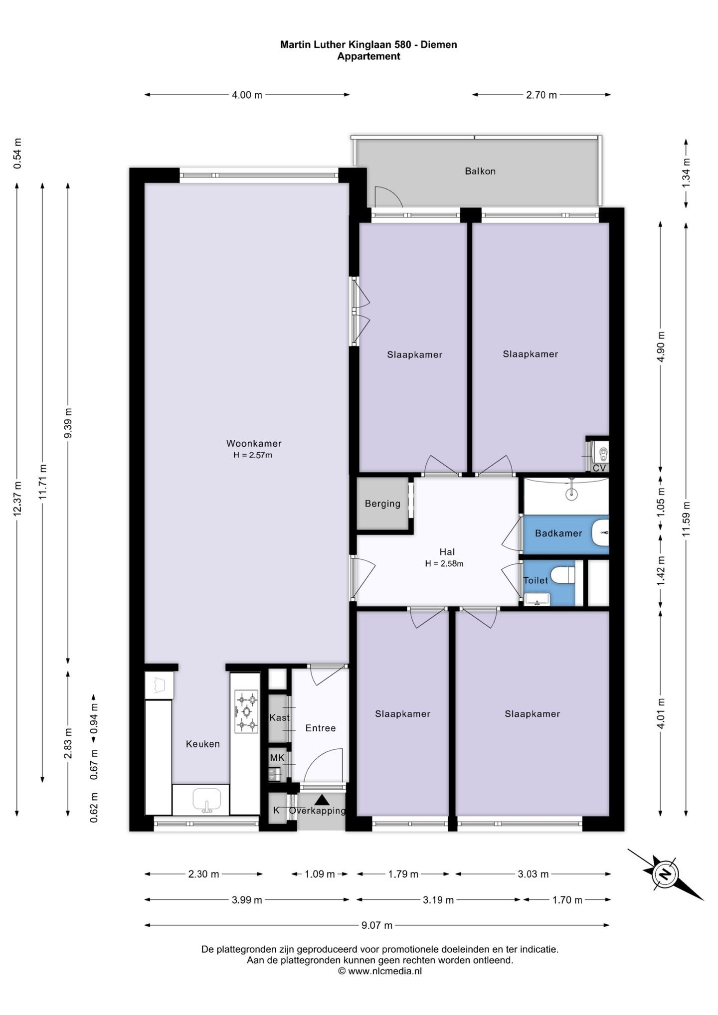 Appartement te koop: Martin Luther Kinglaan 580, Diemen
