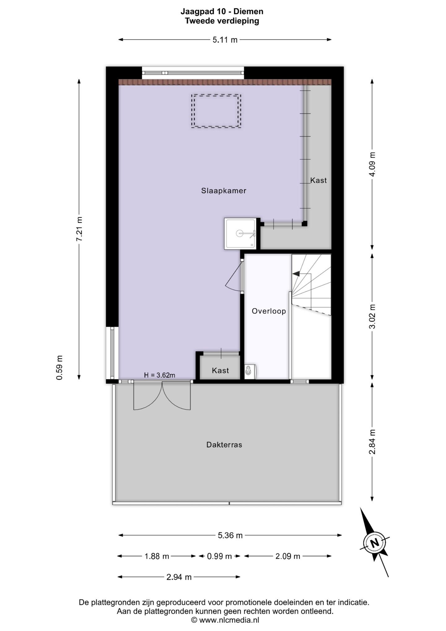 Twee-onder-één-kap te koop: Jaagpad 10, Diemen