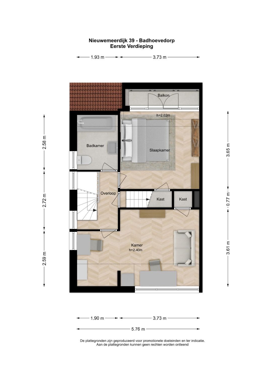 Tussenwoning te koop: Nieuwemeerdijk 39, Badhoevedorp