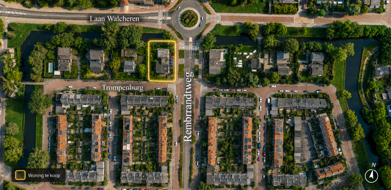 Twee-onder-één-kap te koop: Rembrandtweg 409, Amstelveen