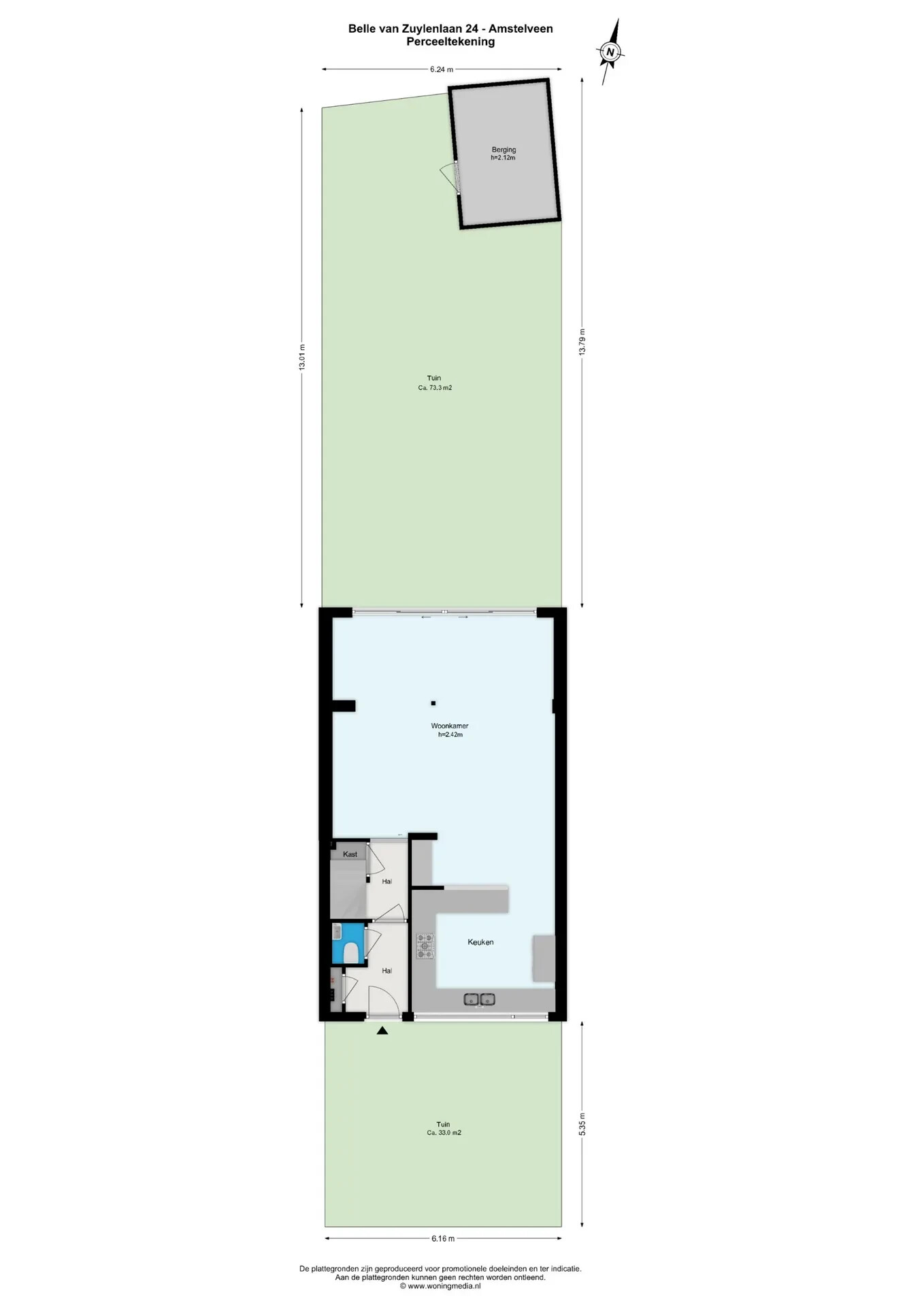 Tussenwoning te koop: Belle van Zuylenlaan 24, Amstelveen