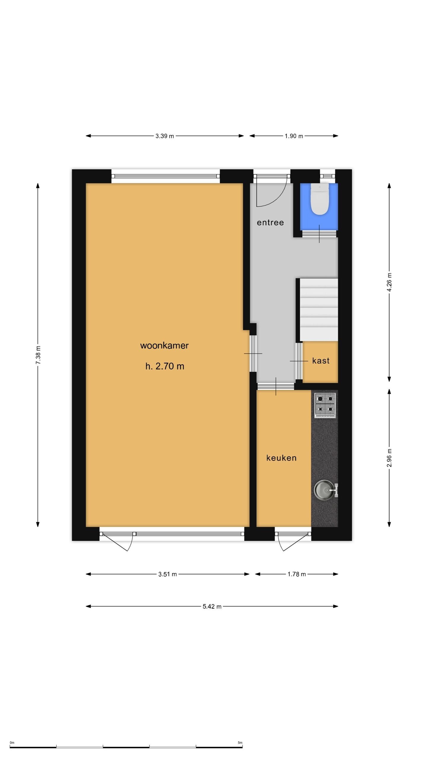 Tussenwoning te koop: Kapteynstraat 69, Hilversum