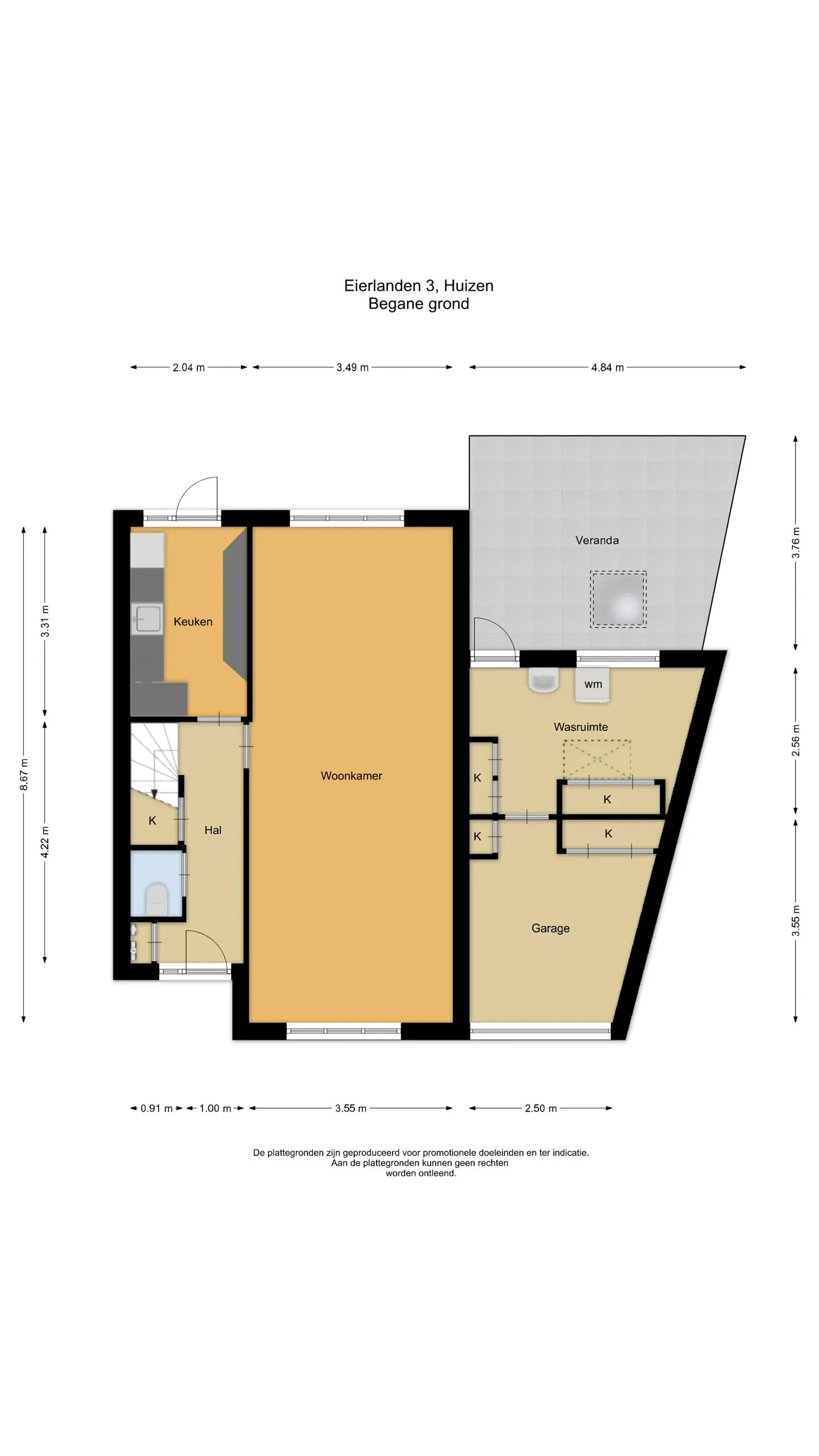 Tussenwoning te koop: Eierlanden 3, Huizen