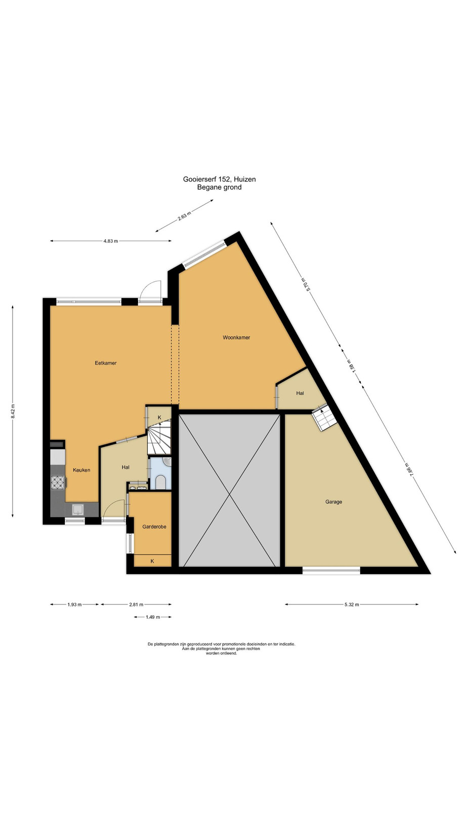 Tussenwoning te koop: Gooierserf 152, Huizen