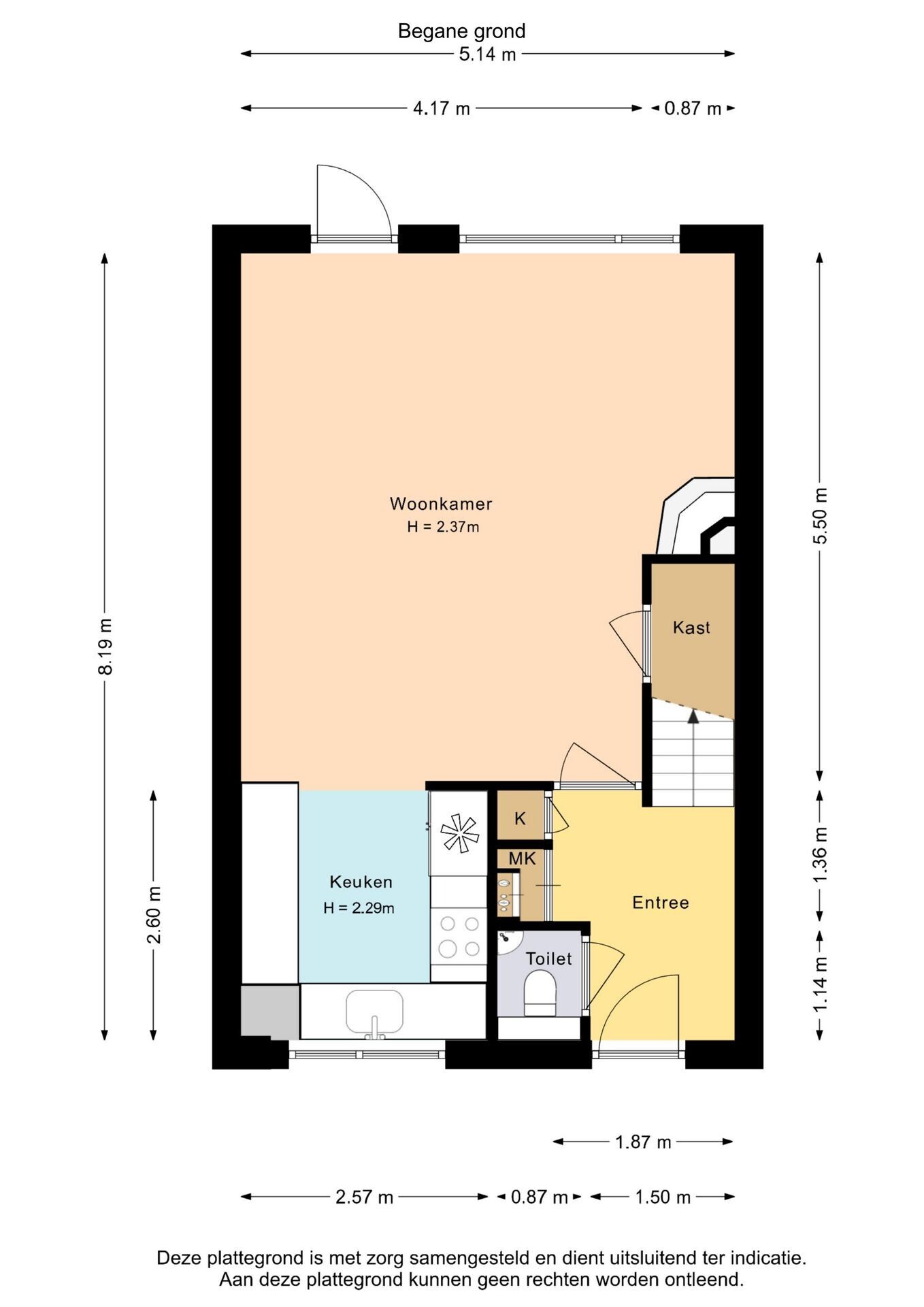 Tussenwoning te koop: Zoutgrasstraat 54, Almere