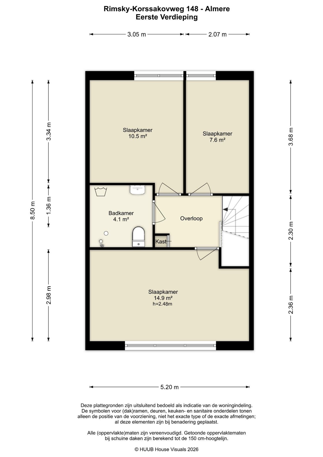 Tussenwoning te koop: Rimsky-Korssakovweg 148, Almere