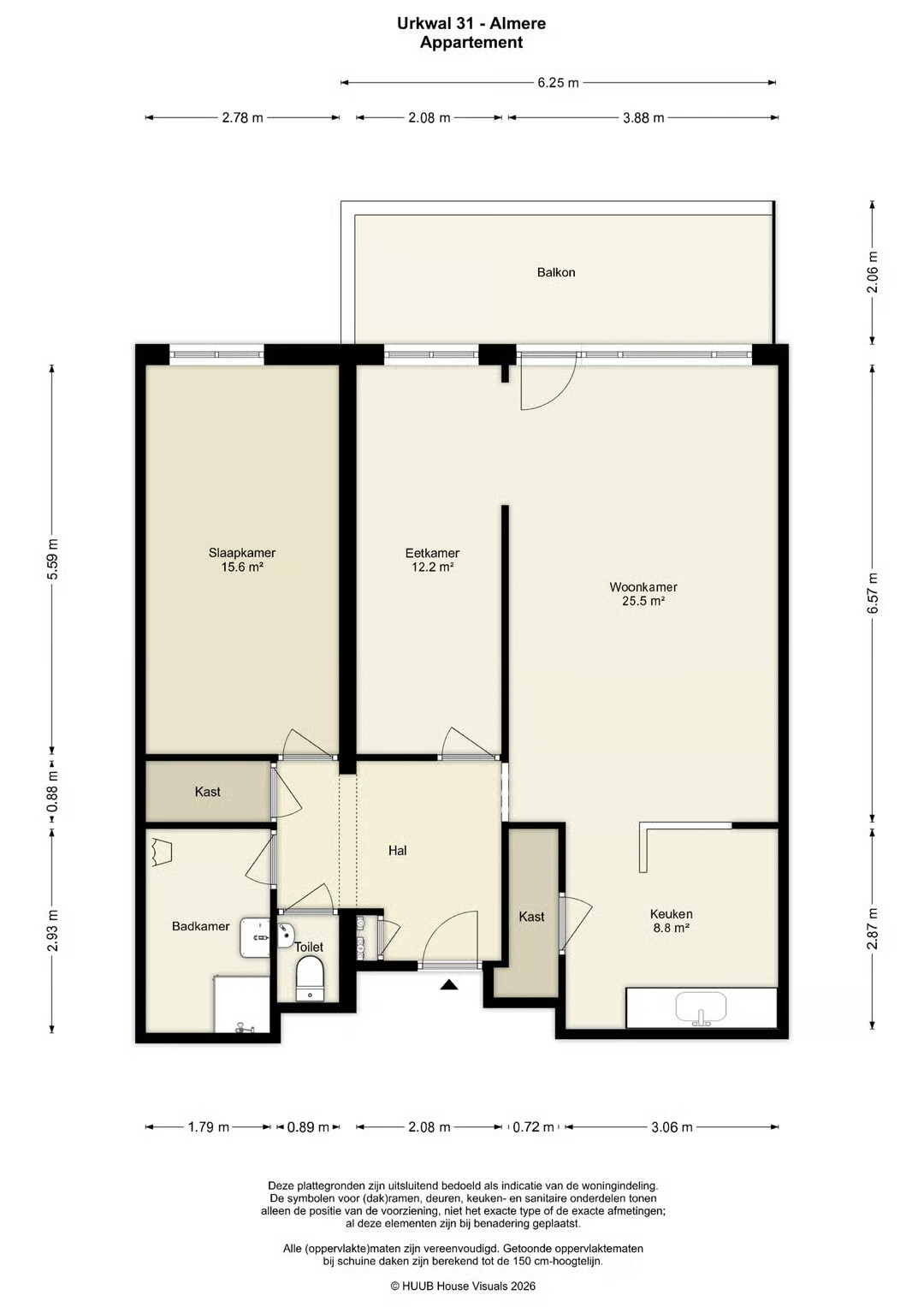 Appartement te koop: Urkwal 31, Almere