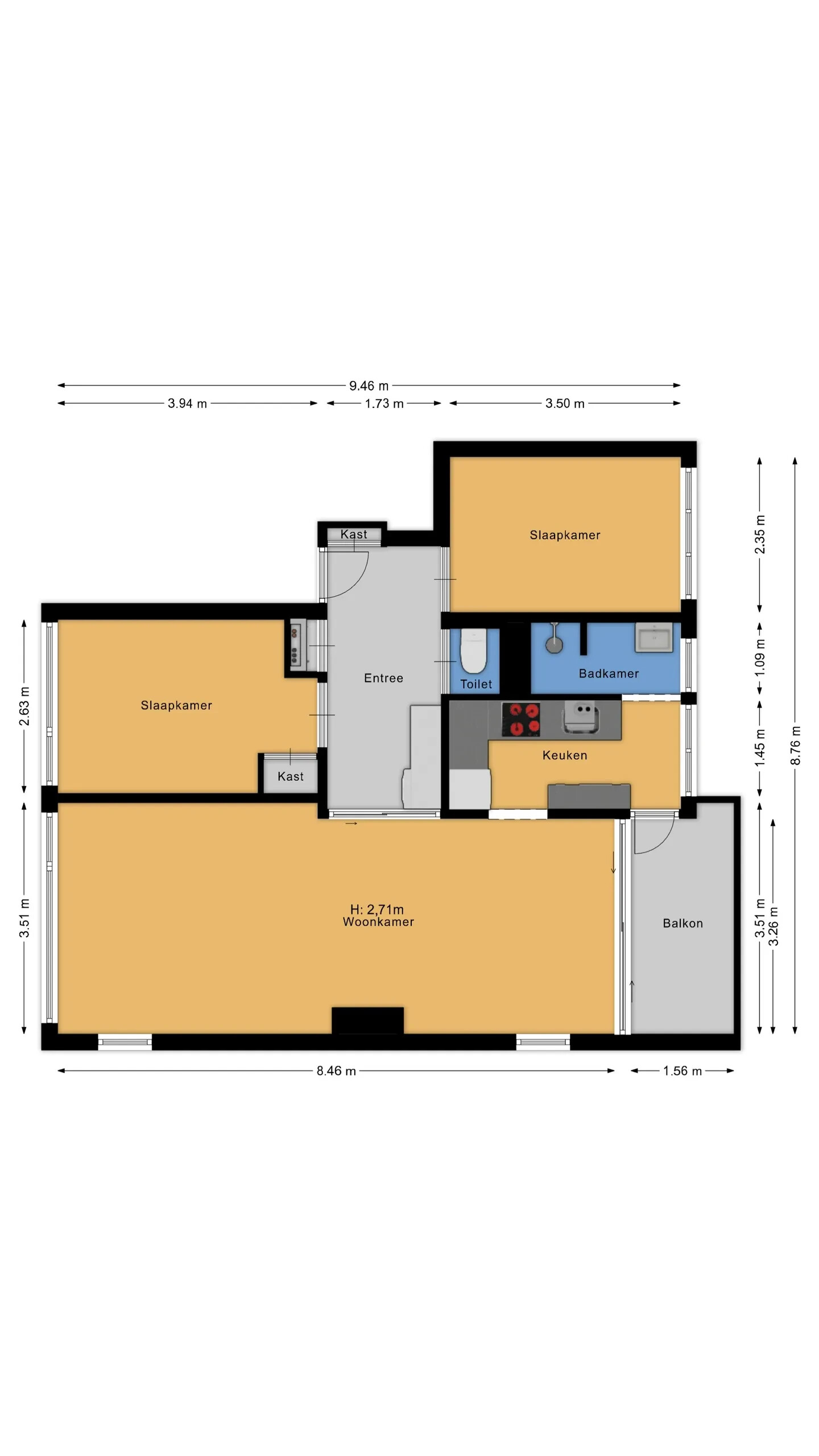 Appartement te koop: H.Marsmanstraat 8, Weesp