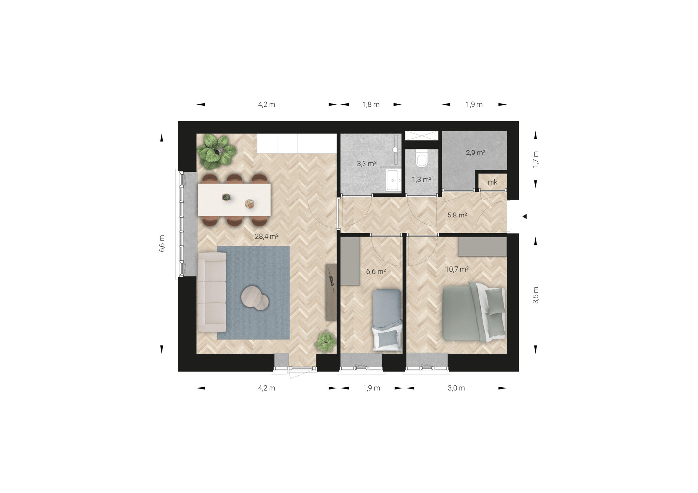 Appartement te koop: Jo Muurlingplaats 3A3, Bussum