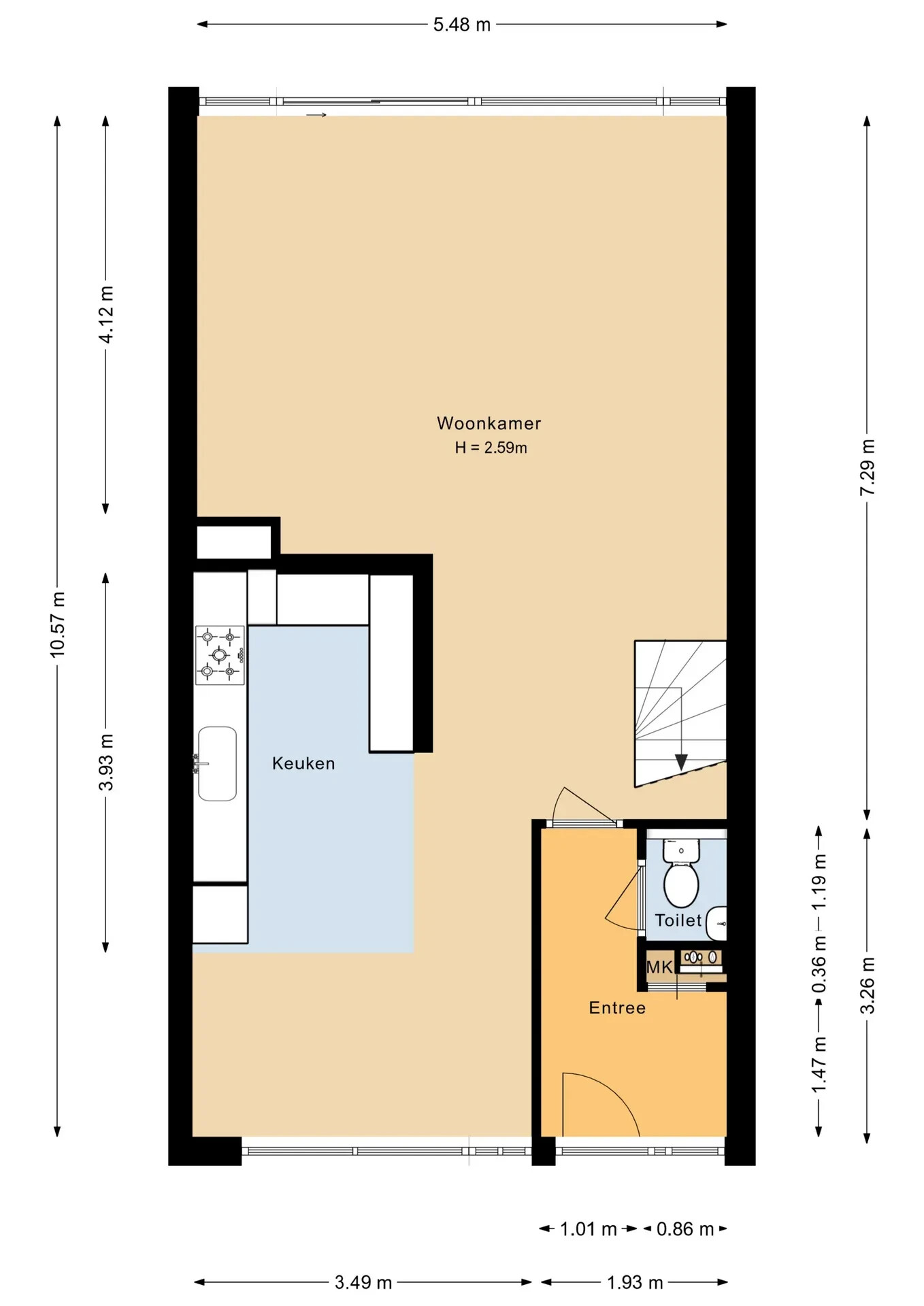Tussenwoning te koop: Riet 4, Uithoorn