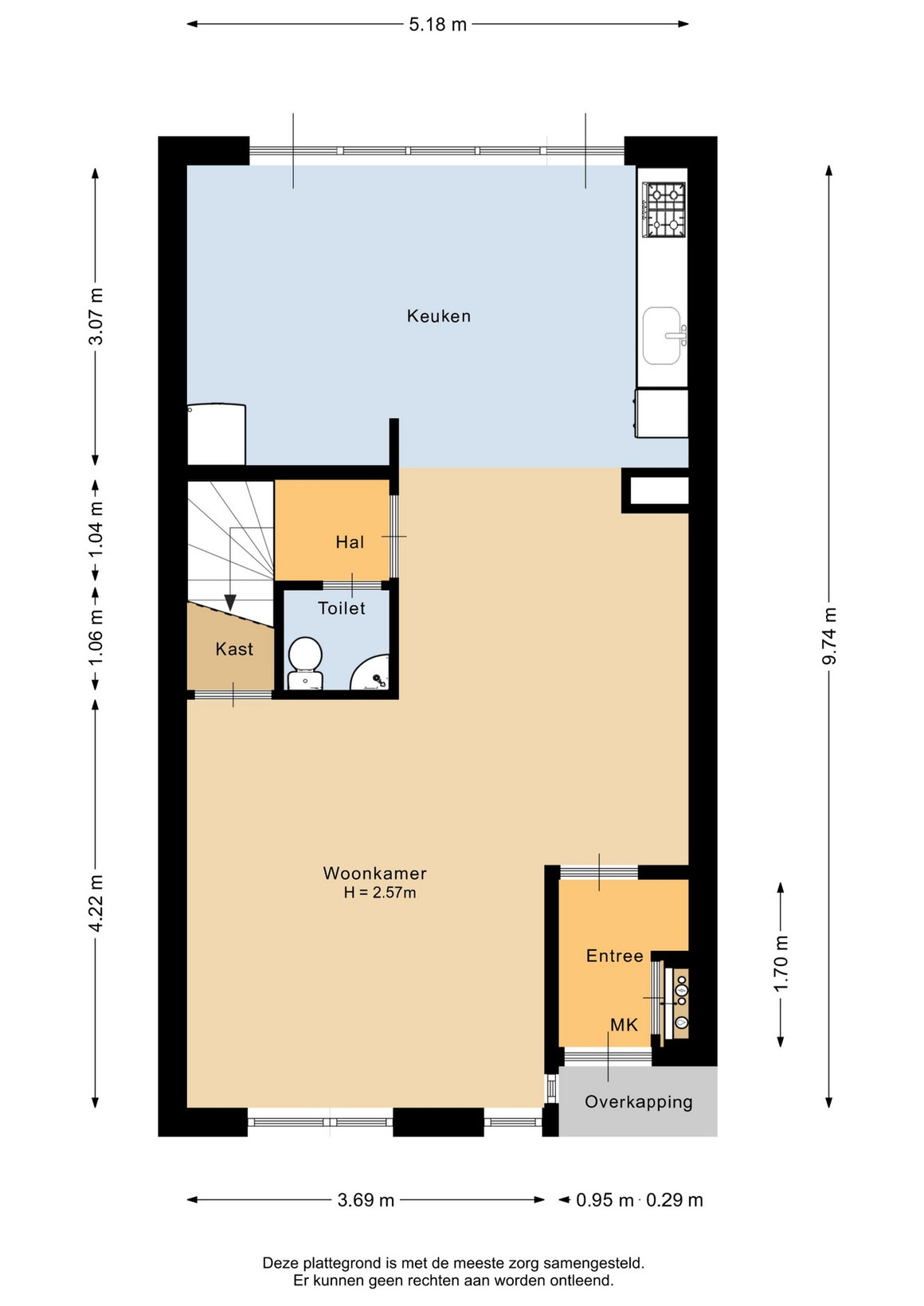 Hoekwoning te koop: Czaar Peterstraat 69, Zaandam