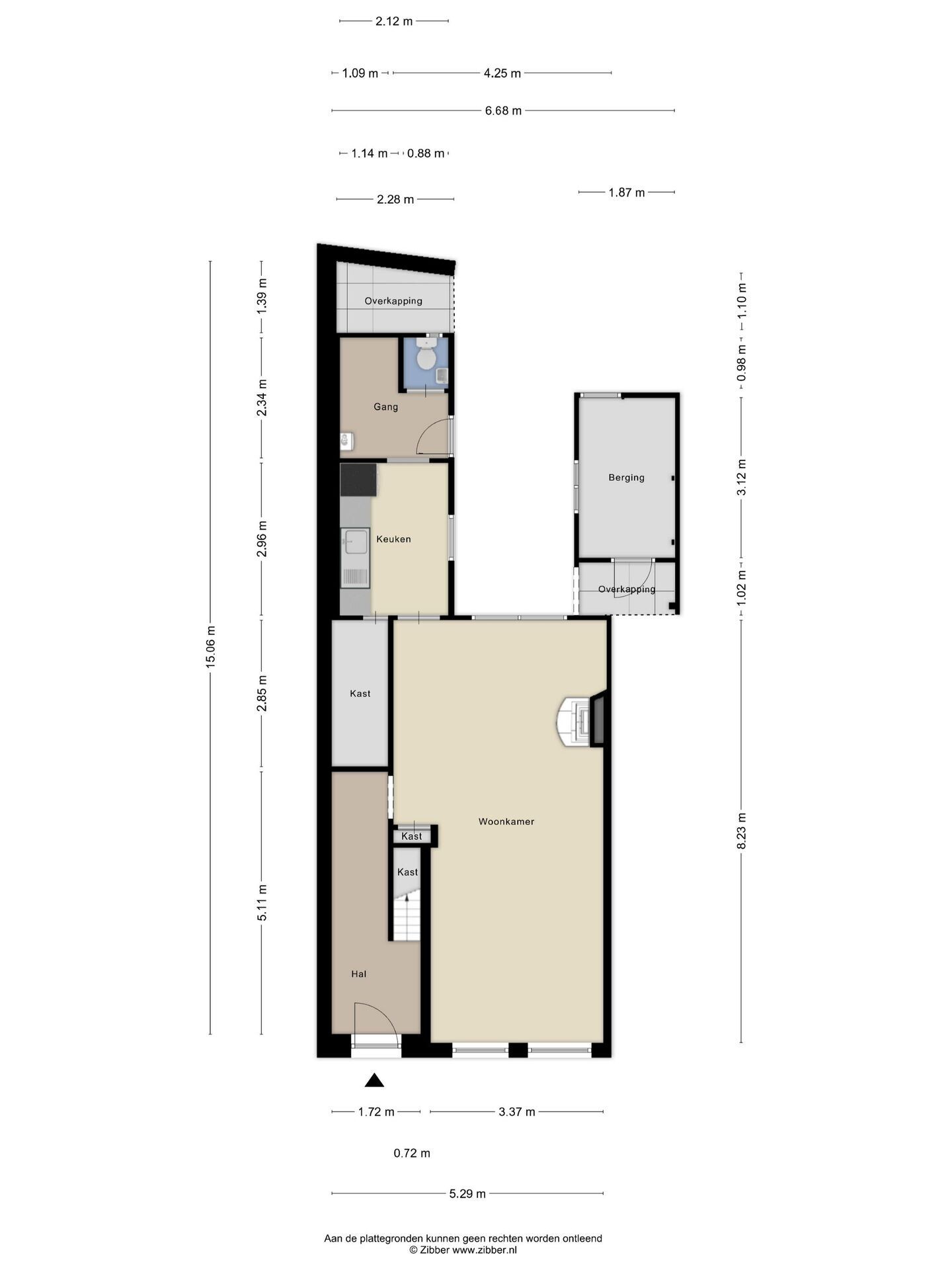 Twee-onder-één-kap te koop: Langestraat 44, Zaandam