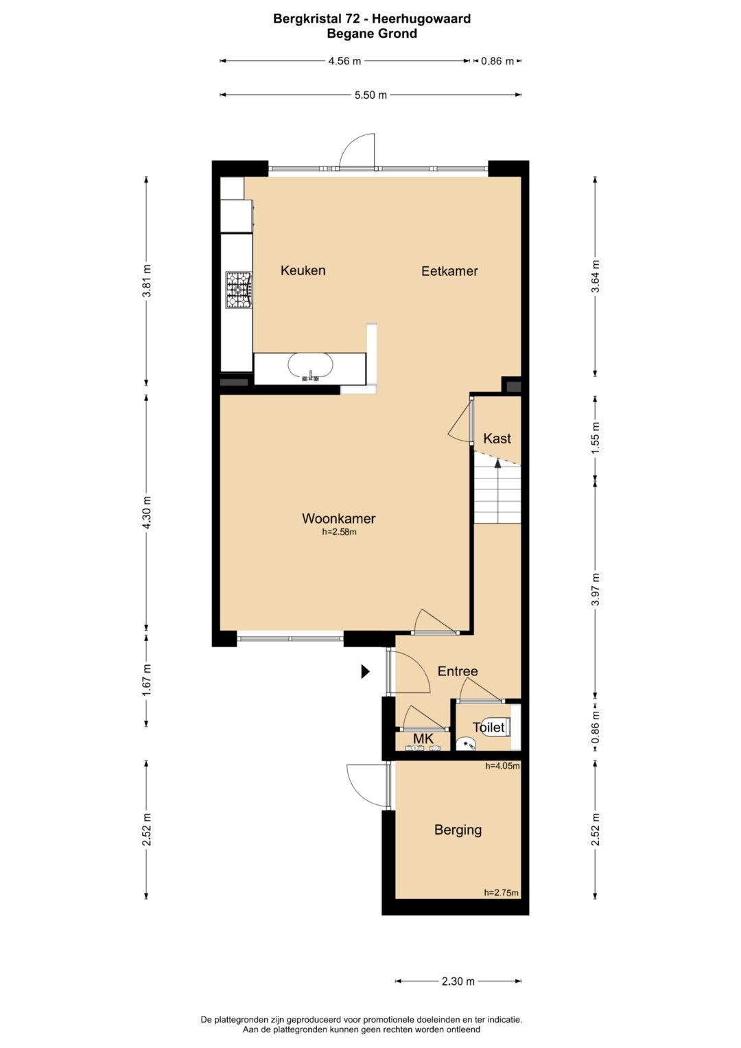Tussenwoning te koop: Bergkristal 72, Heerhugowaard