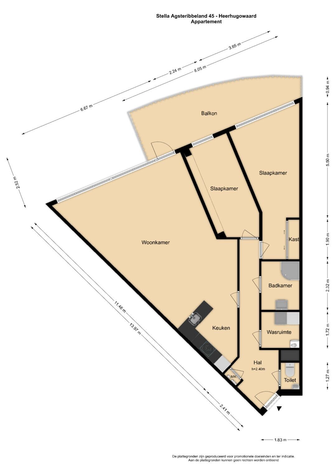 Appartement te koop: Stella agsteribbeland 45, Heerhugowaard