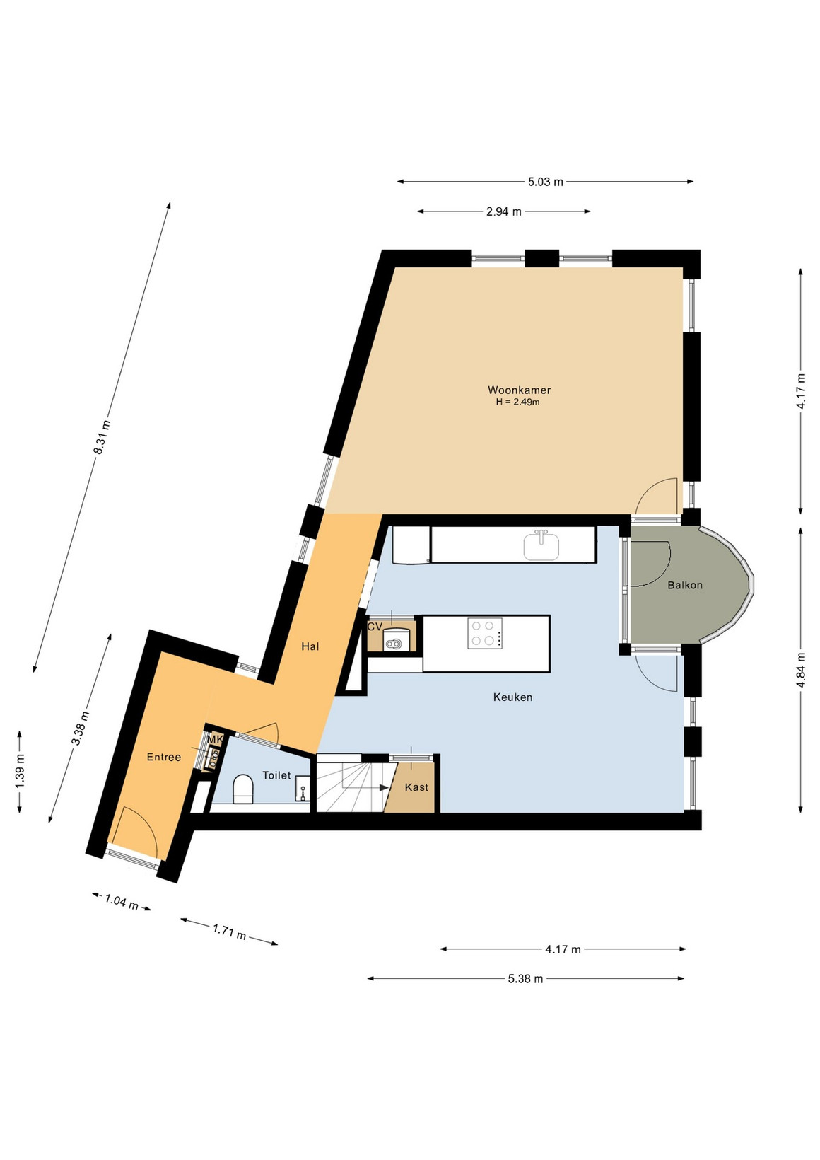 Appartement te koop: Canadaplein 21, Alkmaar