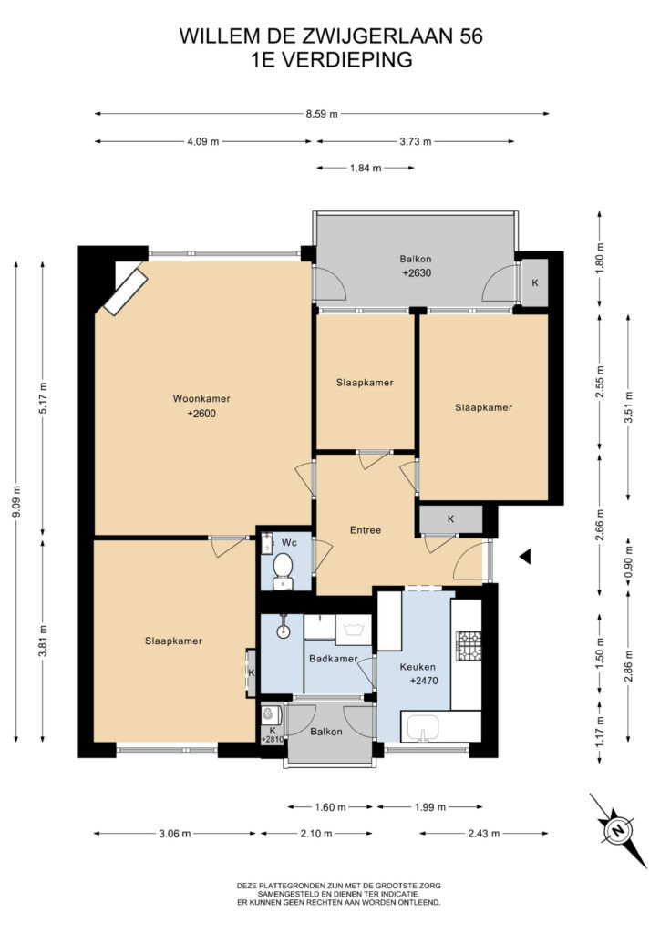 Appartement te koop: Willem de Zwijgerlaan 56, Alkmaar